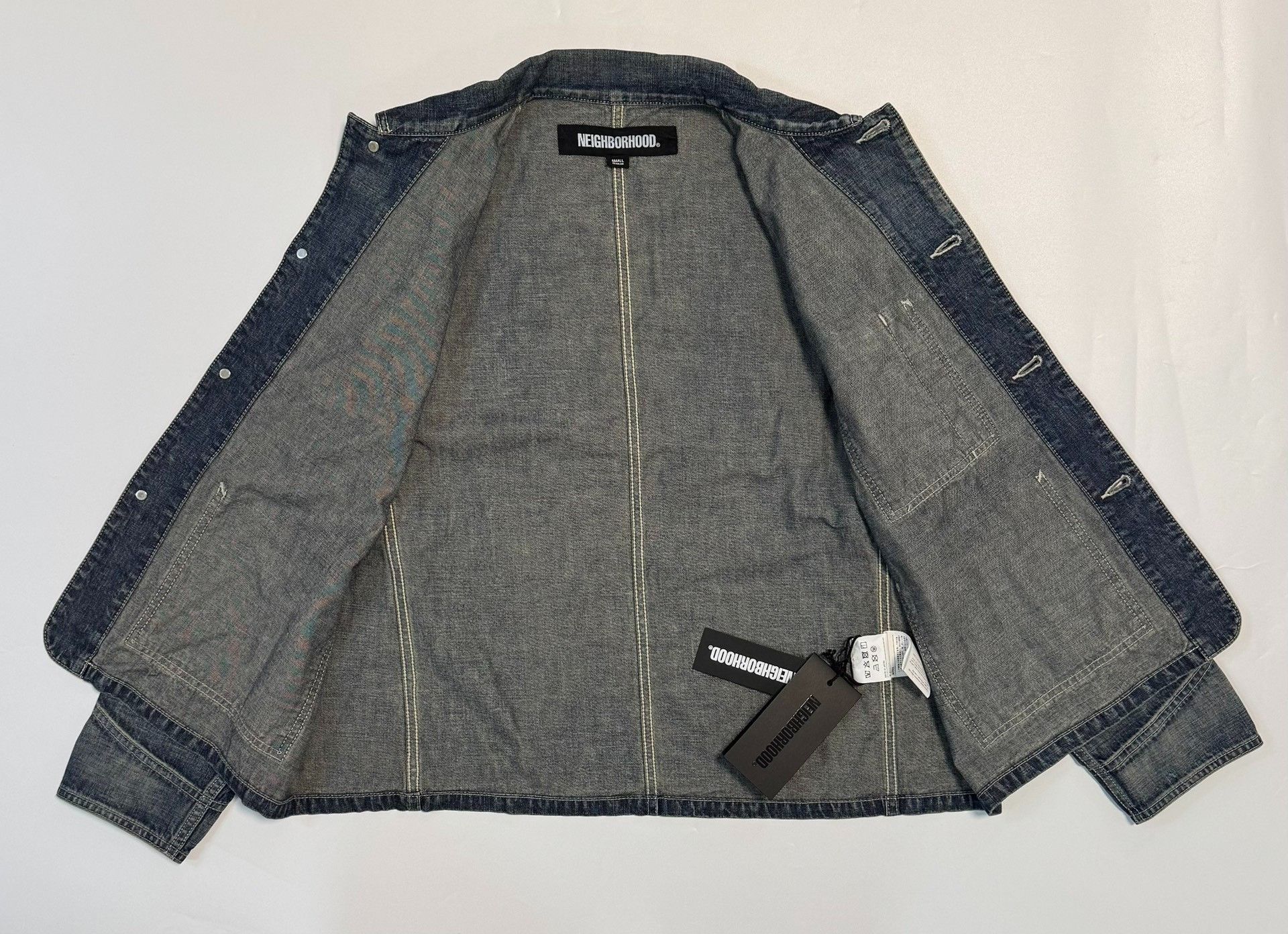 Neighborhood Neighborhood Washed Denim Coverall Jacket Size S Size US S / EU 44-46 / 1 - 6 Thumbnail