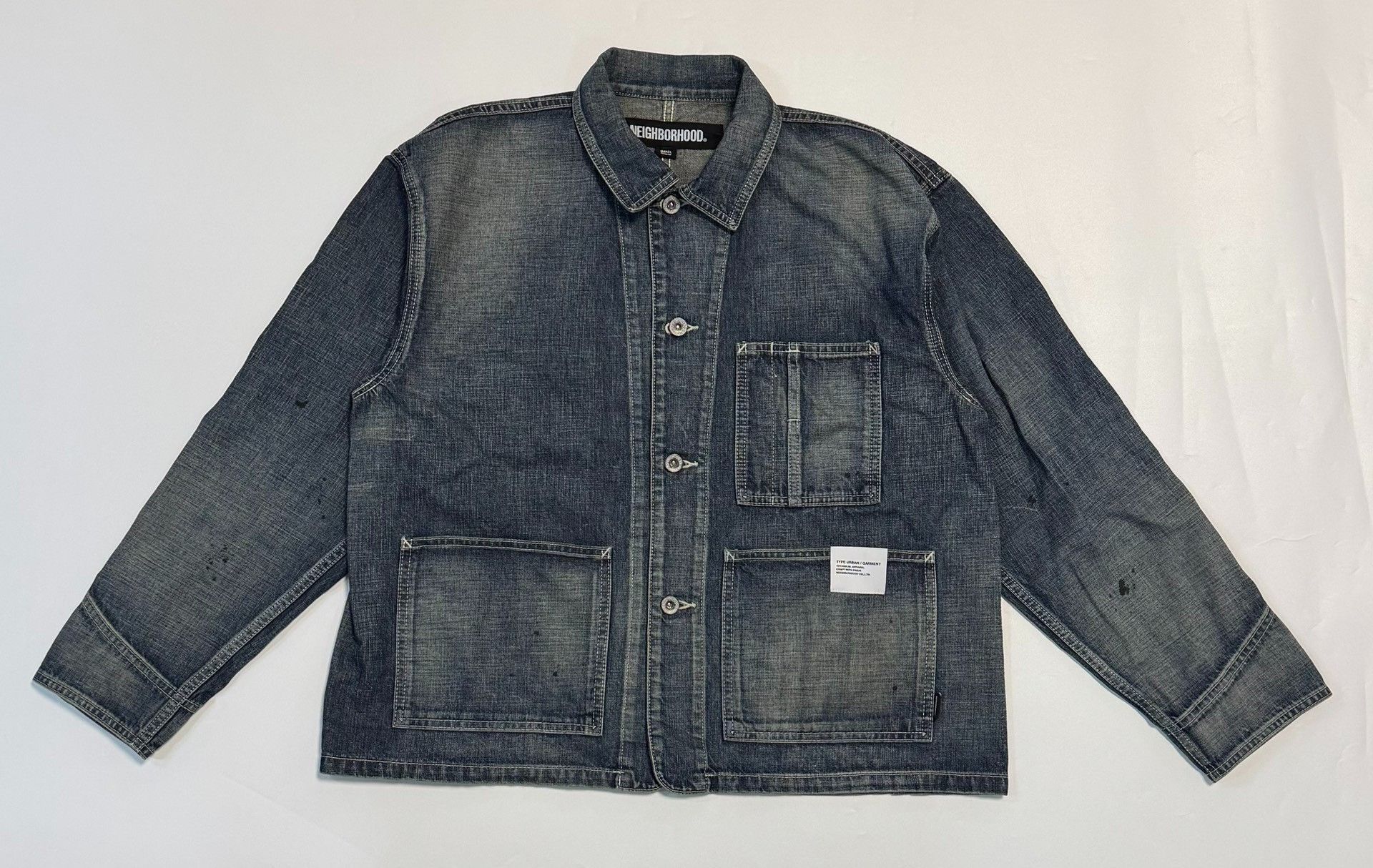 Neighborhood Neighborhood Washed Denim Coverall Jacket Size S Size US S / EU 44-46 / 1 - 2 Thumbnail