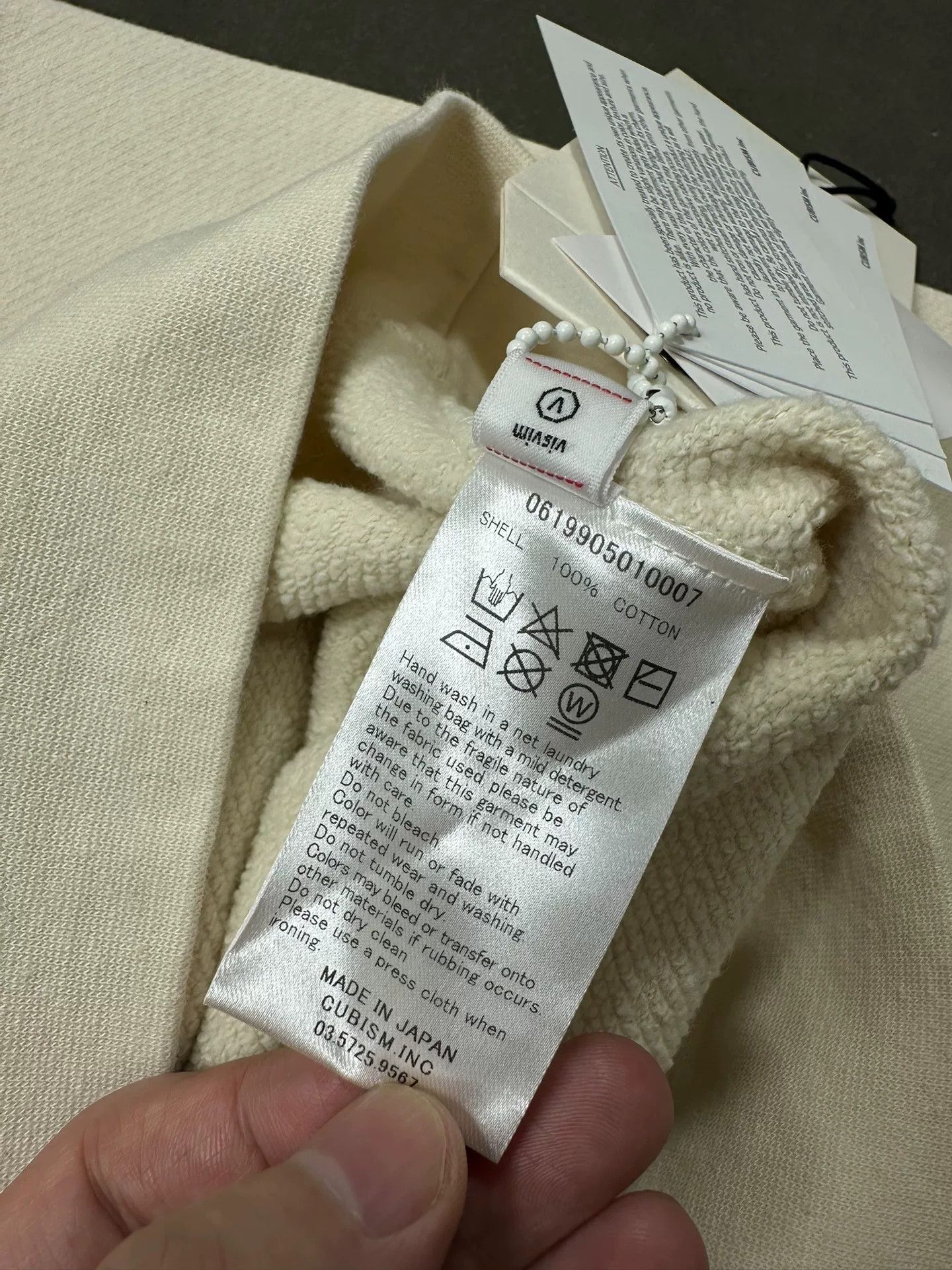 Visvim Visvim Subsequence Jumbo Hoodie P.O. Ivory Size M Size US M / EU 48-50 / 2 - 8 Thumbnail