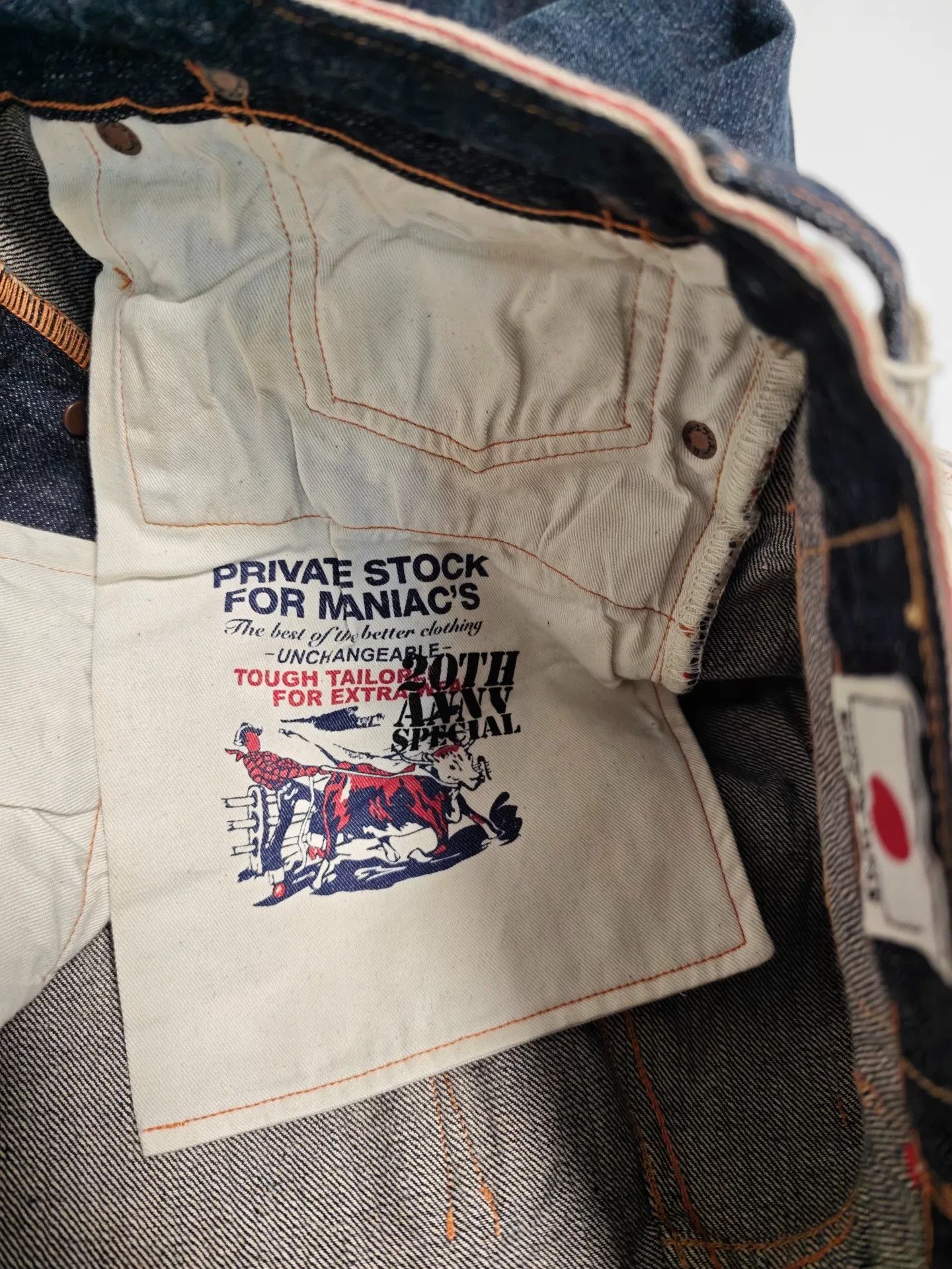 Evisu Evisu Private Stock Seagull Print Jeans 32x34 Size US 32 / EU 48 - 8 Thumbnail