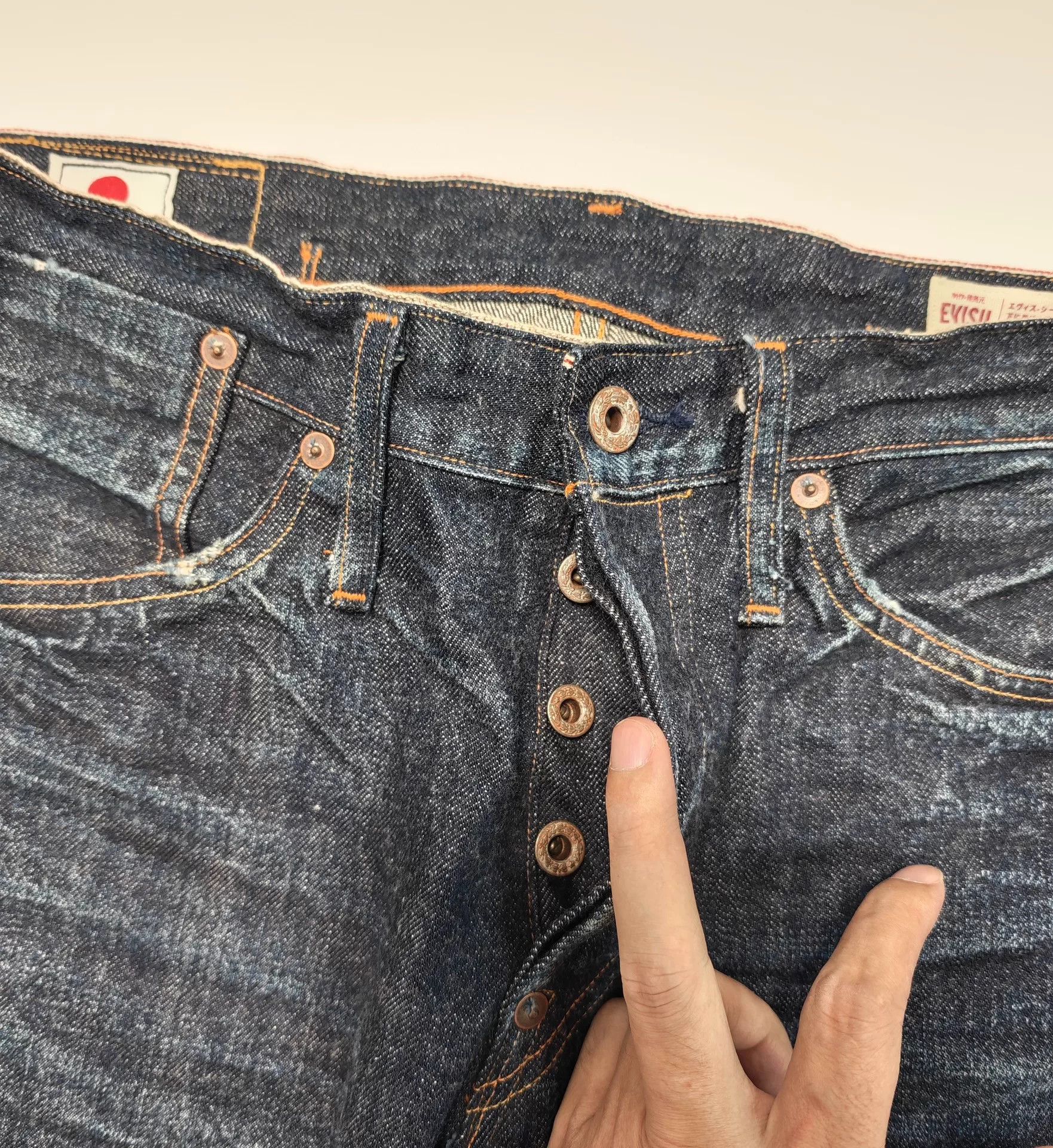Evisu Evisu Private Stock Seagull Print Jeans 32x34 Size US 32 / EU 48 - 5 Thumbnail