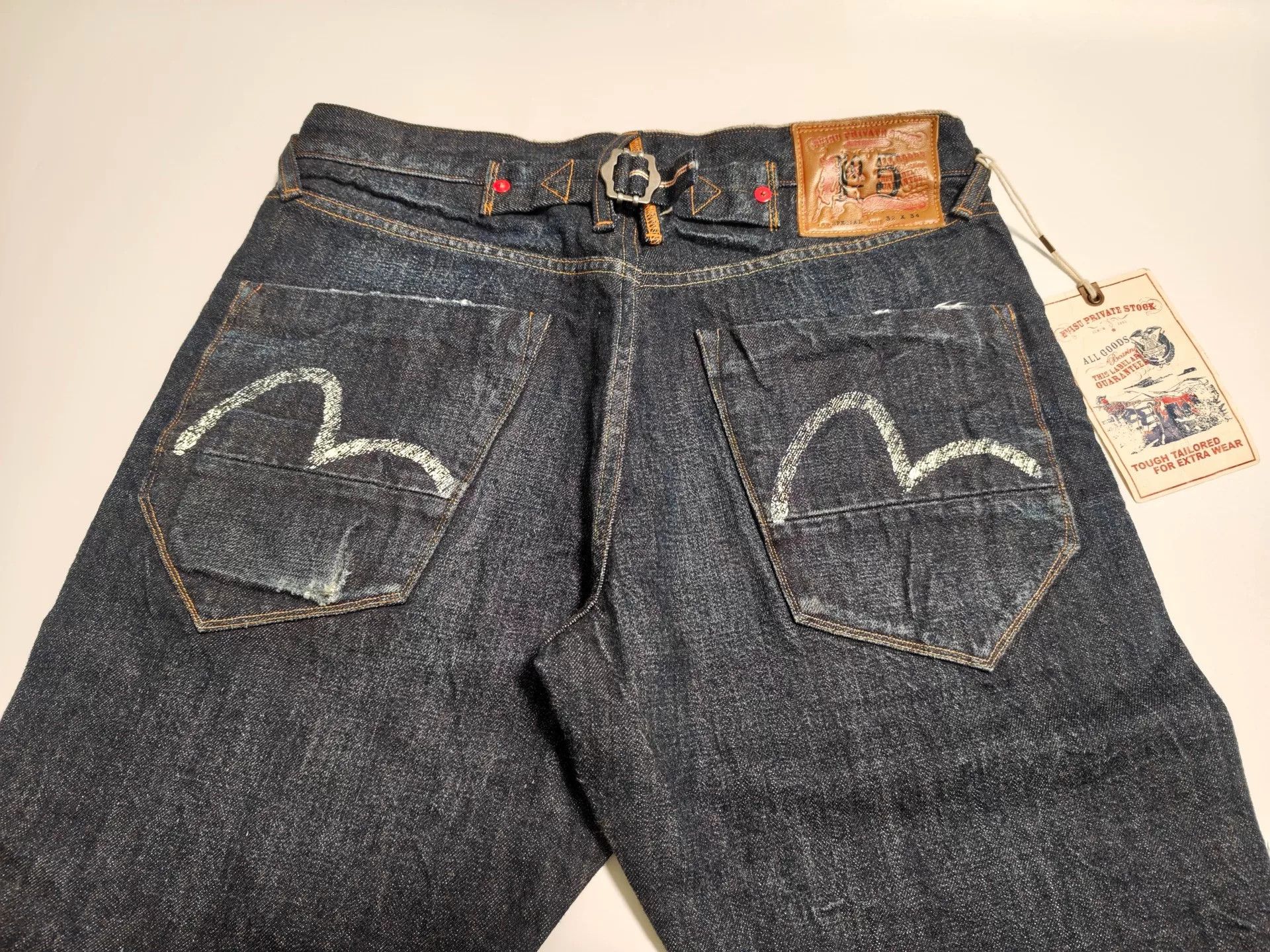 Evisu Evisu Private Stock Seagull Print Jeans 32x34 Size US 32 / EU 48 - 9 Thumbnail