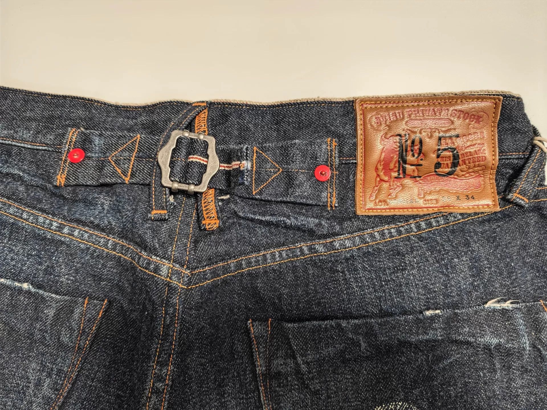 Evisu Evisu Private Stock Seagull Print Jeans 32x34 Size US 32 / EU 48 - 10 Thumbnail