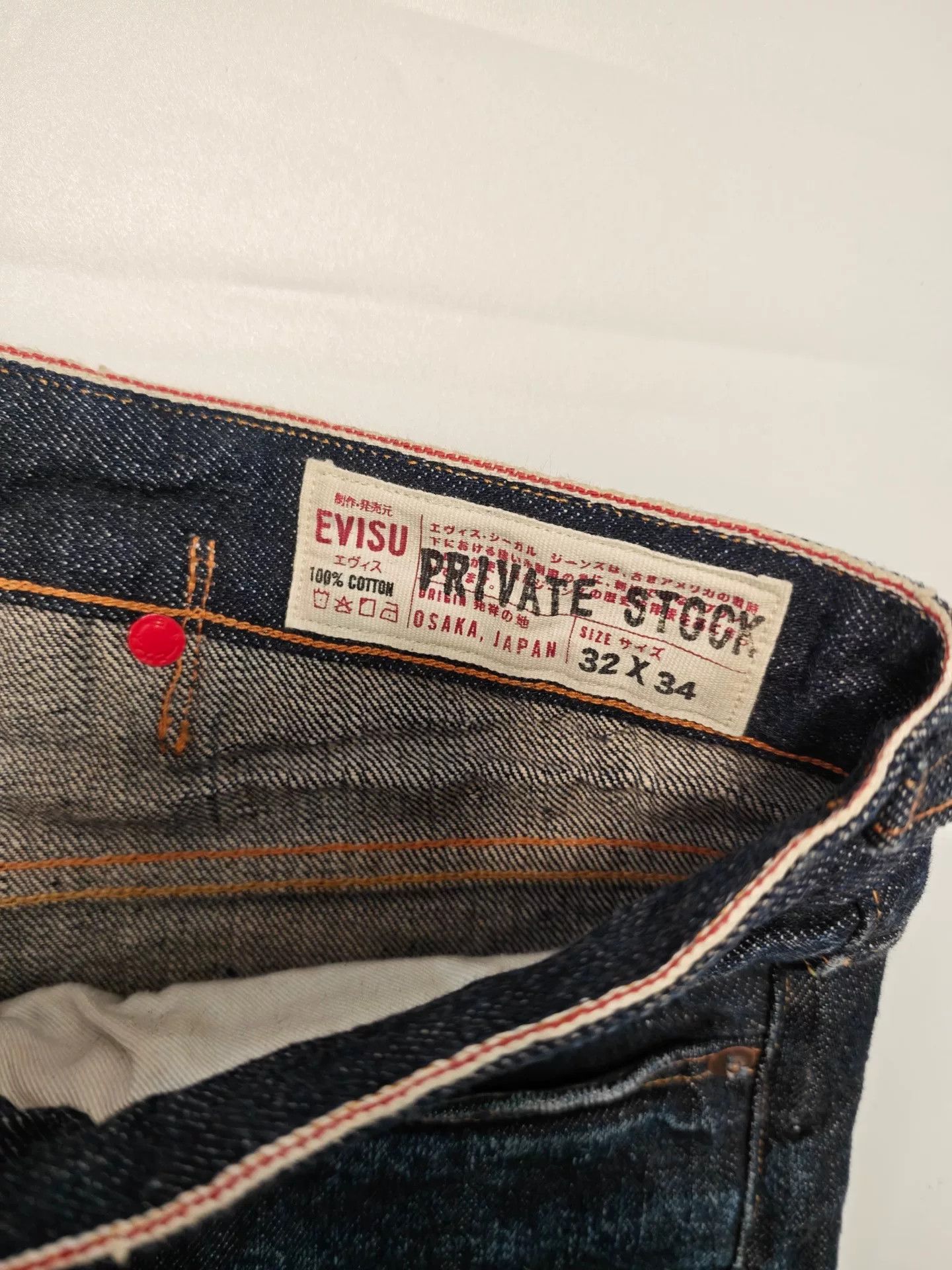 Evisu Evisu Private Stock Seagull Print Jeans 32x34 Size US 32 / EU 48 - 7 Thumbnail
