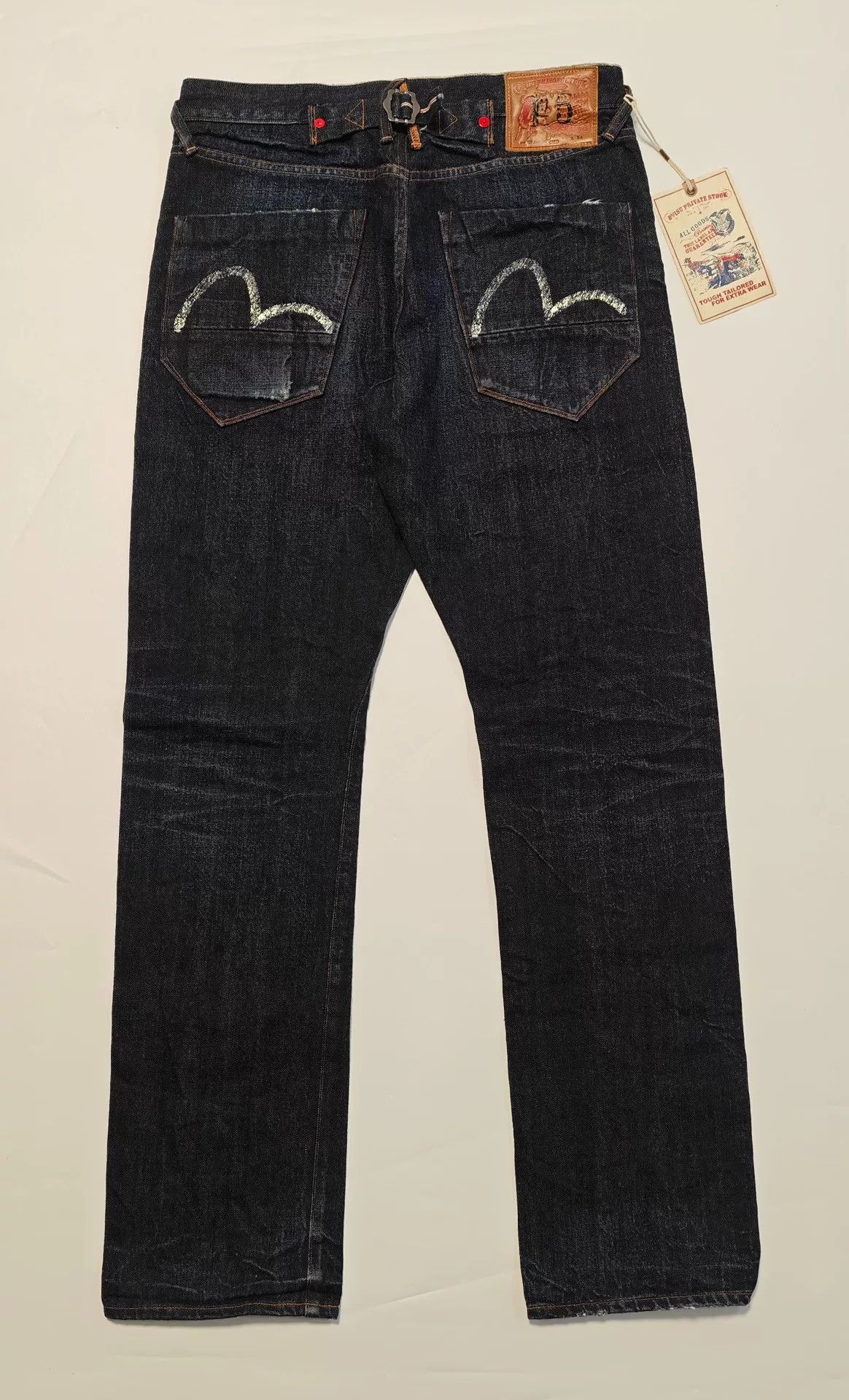 Evisu Evisu Private Stock Seagull Print Jeans 32x34 Size US 32 / EU 48 - 2 Thumbnail