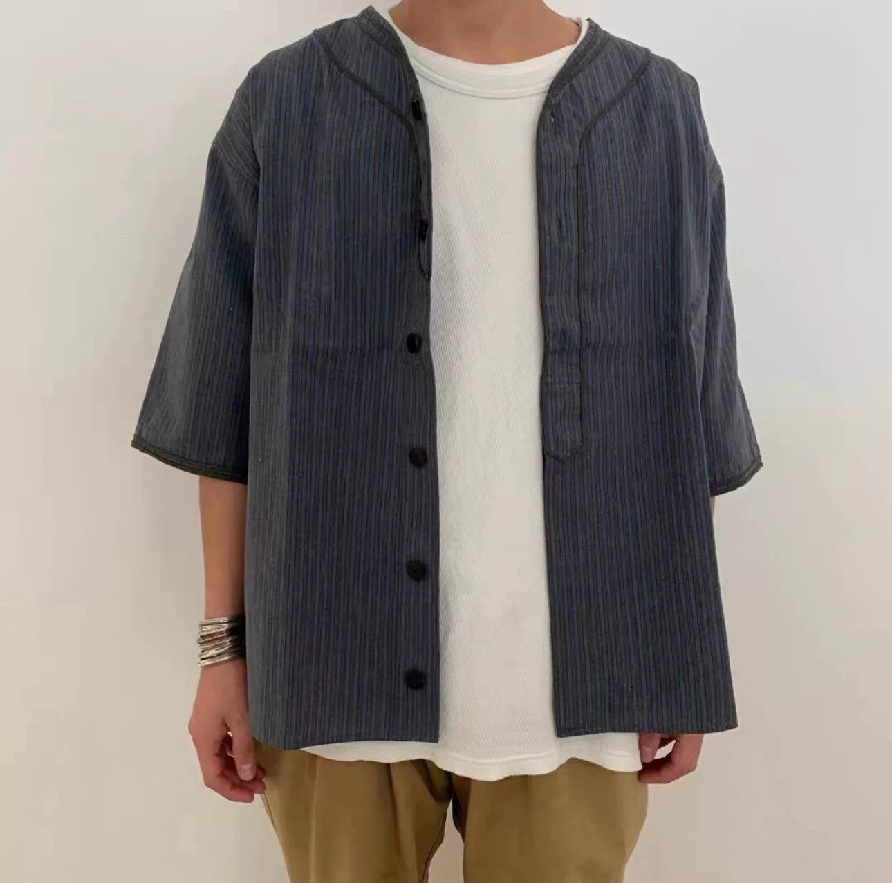 Visvim Visvim Striped Dugout Shirt Size 2 Size US M / EU 48-50 / 2 - 4 Thumbnail