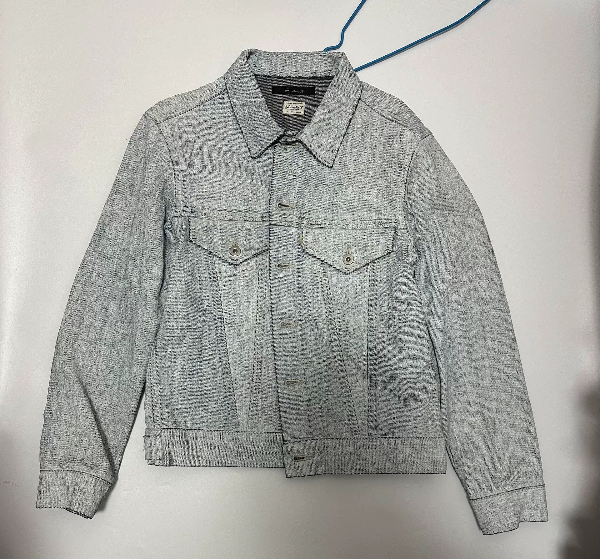 Johnbull Johnbull White Denim Jacket Size S Size US S / EU 44-46 / 1 - 2 Thumbnail