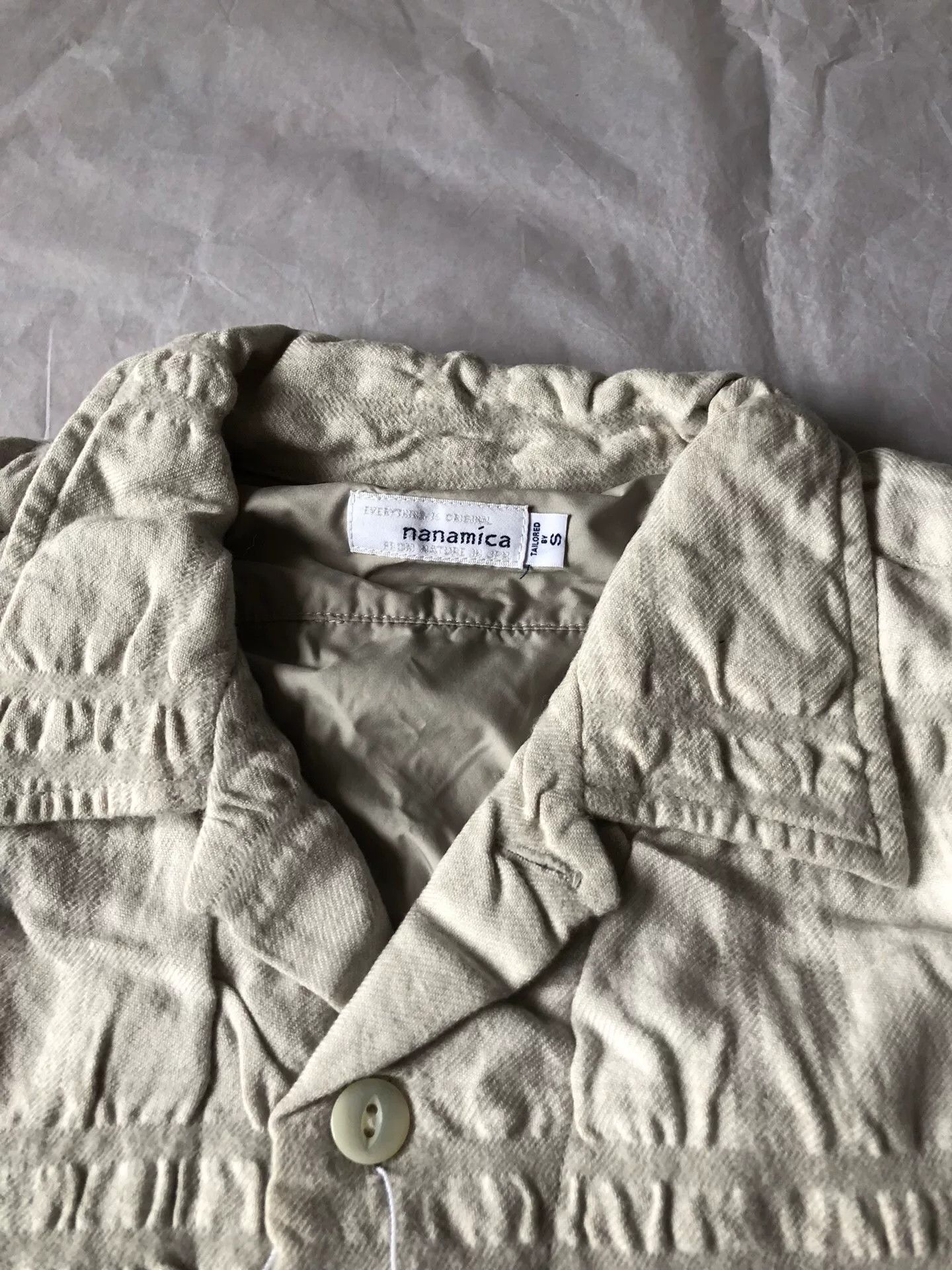 Nanamica nanamica Textured Jacket Beige Size S Size US S / EU 44-46 / 1 - 4 Thumbnail