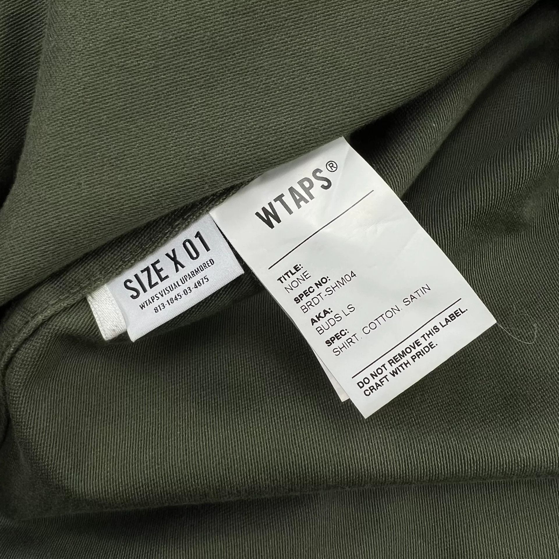 Wtaps WTAPS Buds Cotton Satin Shirt Size S Size US S / EU 44-46 / 1 - 4 Thumbnail