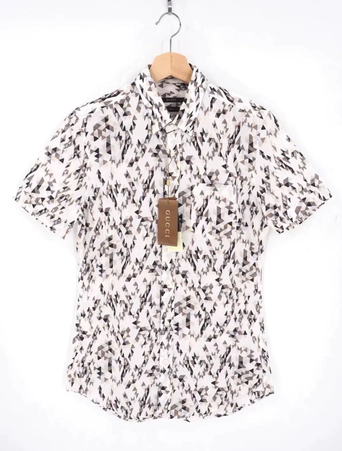 Gucci Gucci Geometric Print Short Sleeve Shirt Size S Size US S / EU 44-46 / 1 - 2 Thumbnail