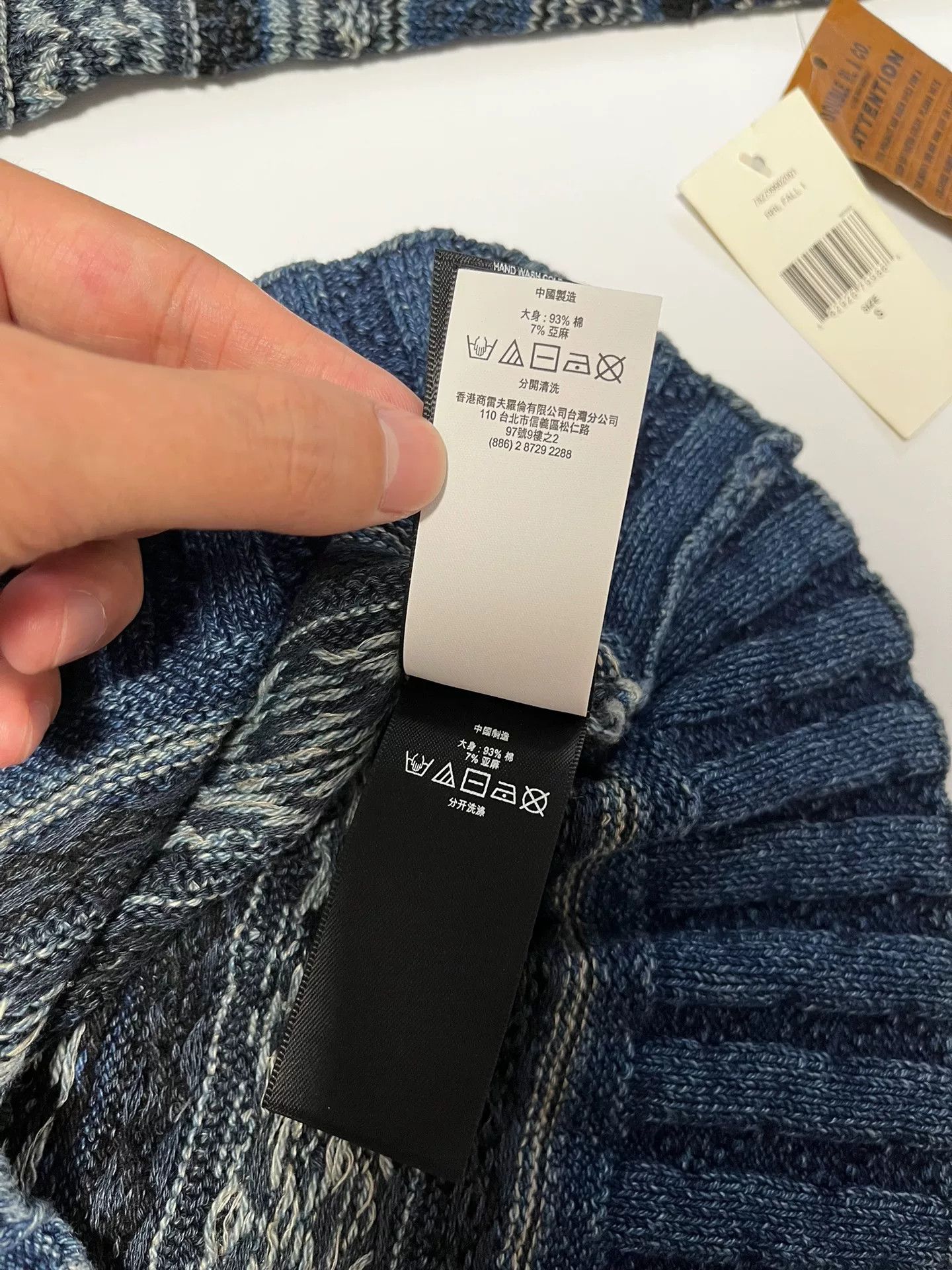 RRL Ralph Lauren RRL Indigo Fair Isle Turtleneck Sweater XS Size US XS / EU 42 / 0 - 7 Thumbnail