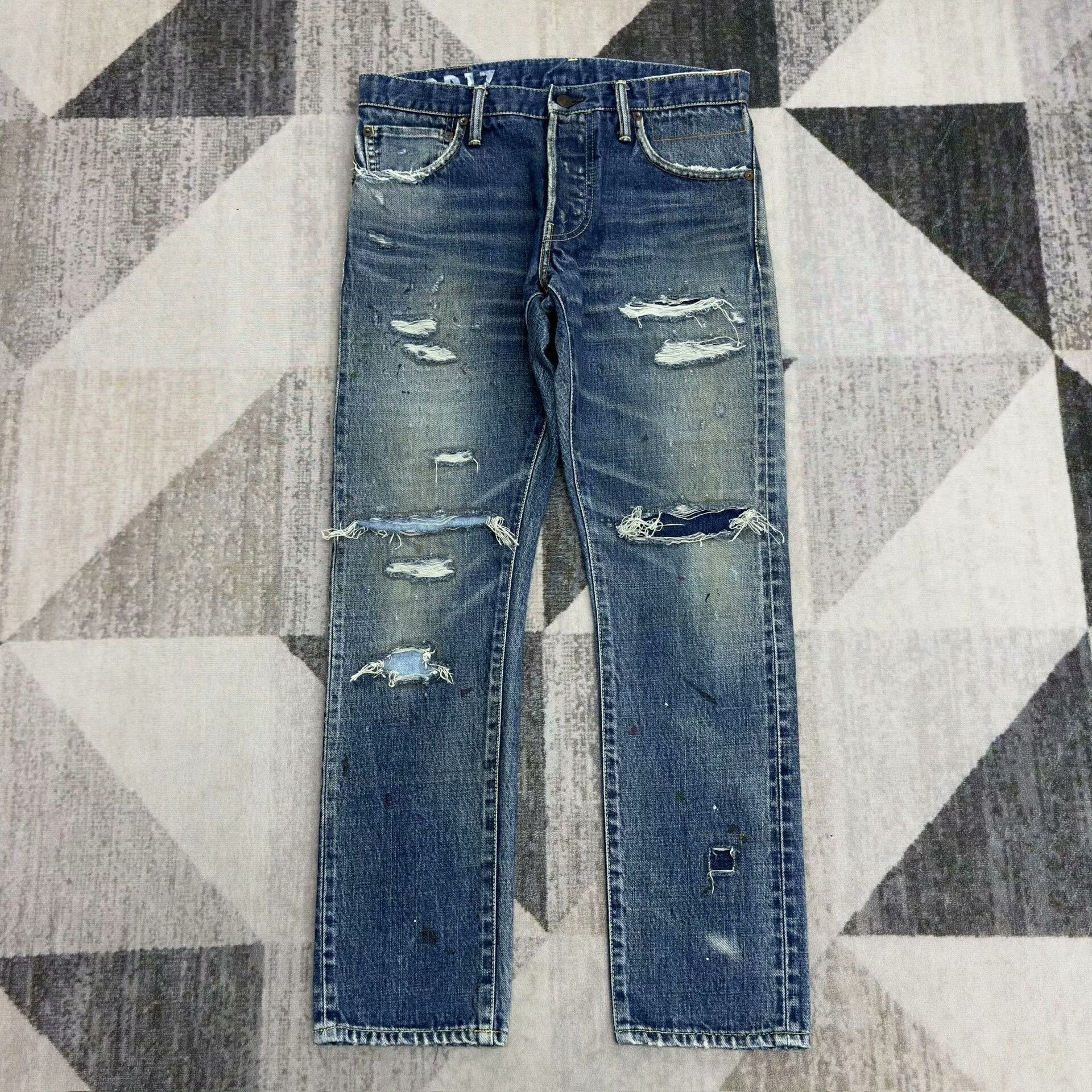 Visvim Visvim Social Sculpture Distressed Jeans W32 Size US 32 / EU 48 - 2 Thumbnail