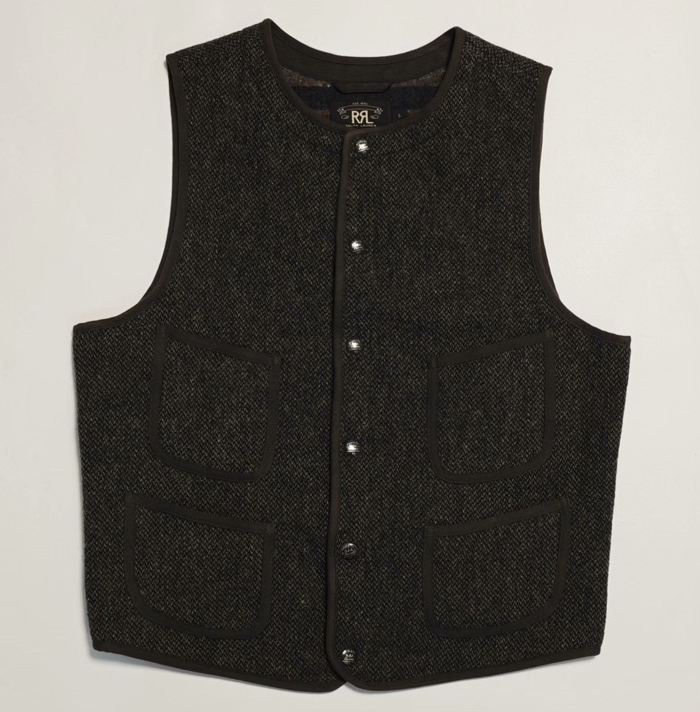 RRL Ralph Lauren RRL Wool Tweed Vest Size S Size 36R - 2 Thumbnail