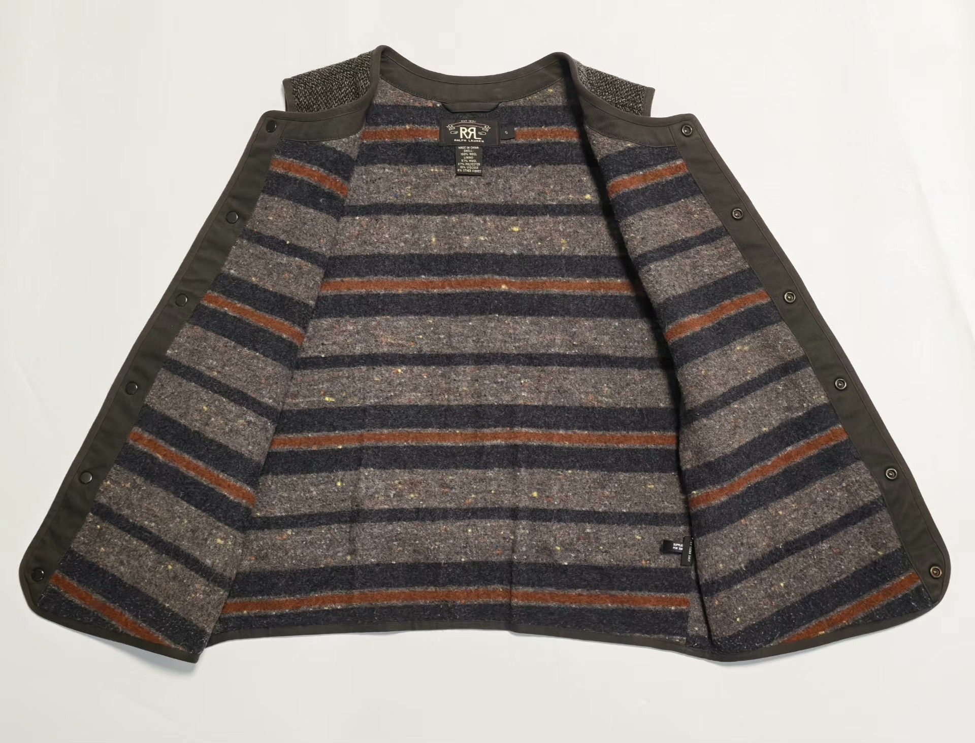 RRL Ralph Lauren RRL Wool Tweed Vest Size S Size 36R - 4 Thumbnail