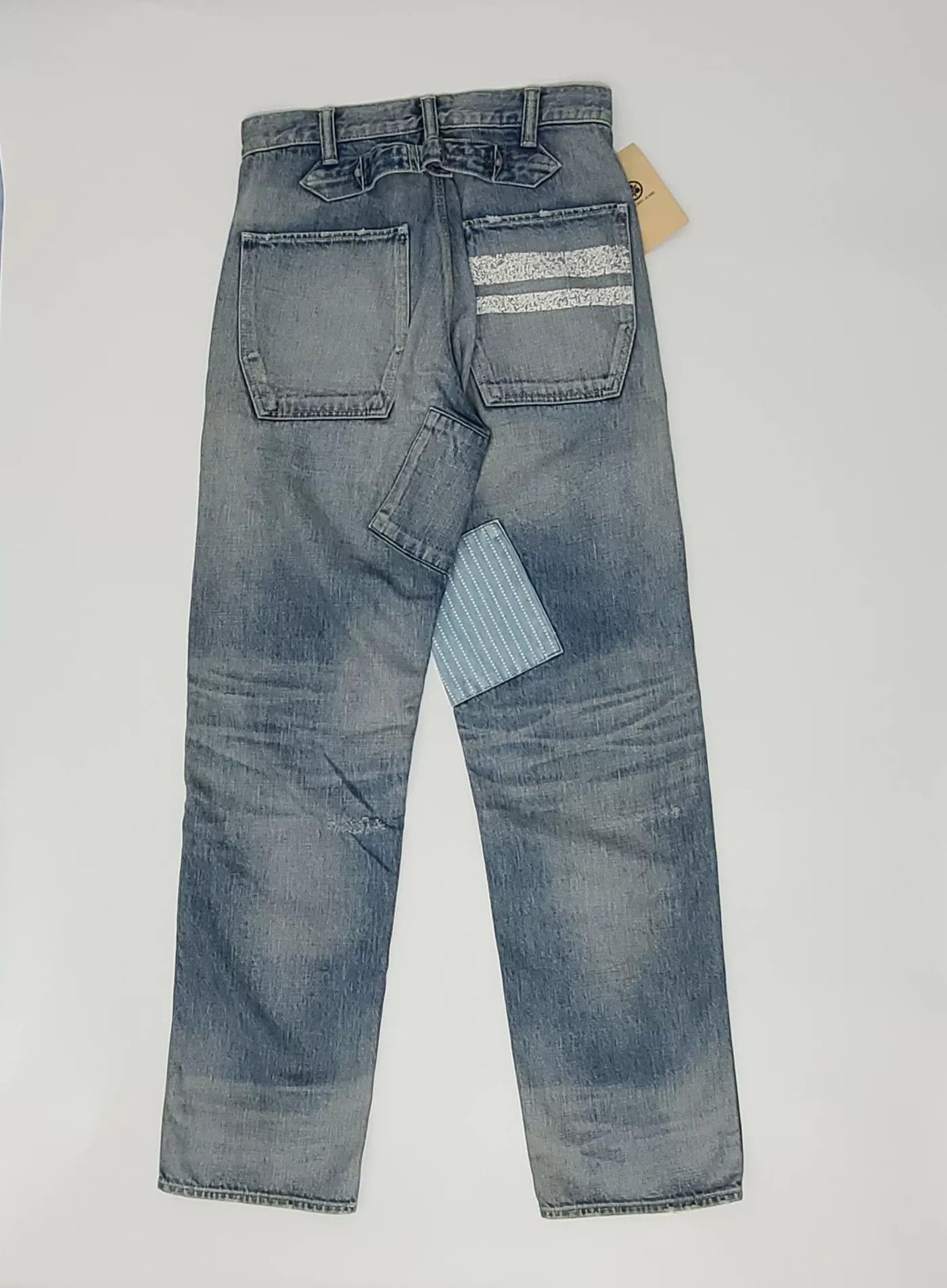 Momotaro Jeans Momotaro Patchwork Distressed Denim Jeans Size 30 Size US 30 / EU 46 - 3 Thumbnail
