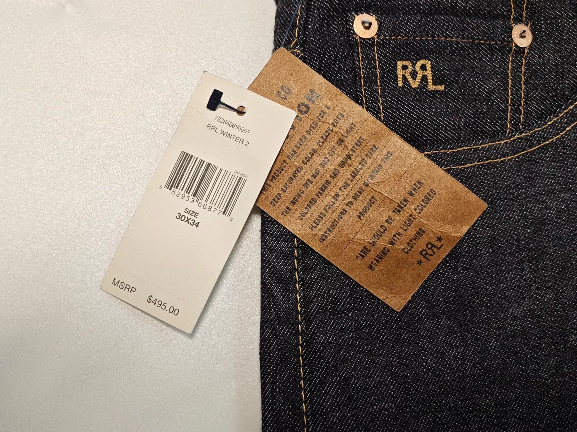 RRL Ralph Lauren RRL Western Print Selvage Denim Jeans Size 30 Size US 30 / EU 46 - 5 Thumbnail