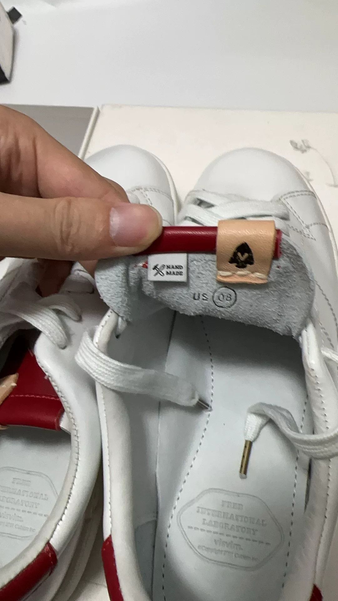 Visvim Visvim Foley Folk Red White Sneakers US 8 Size US 8 / EU 41 - 7 Thumbnail