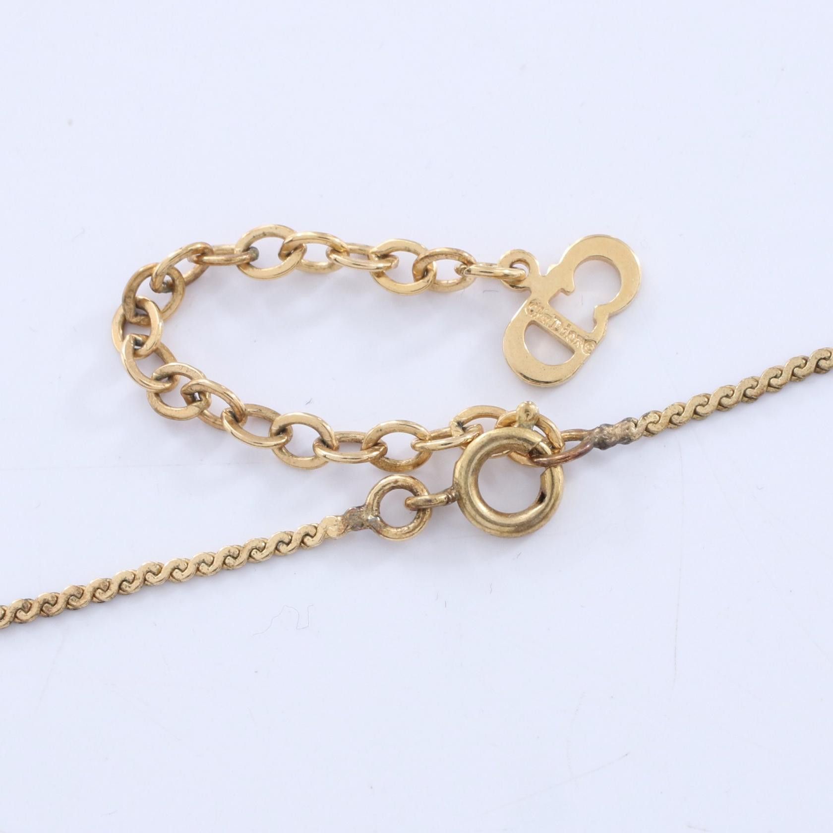 Dior Dior Christian Dior CD Logo Necklace Metal Necklace DUTY FREE for USA Size ONE SIZE - 4 Thumbnail