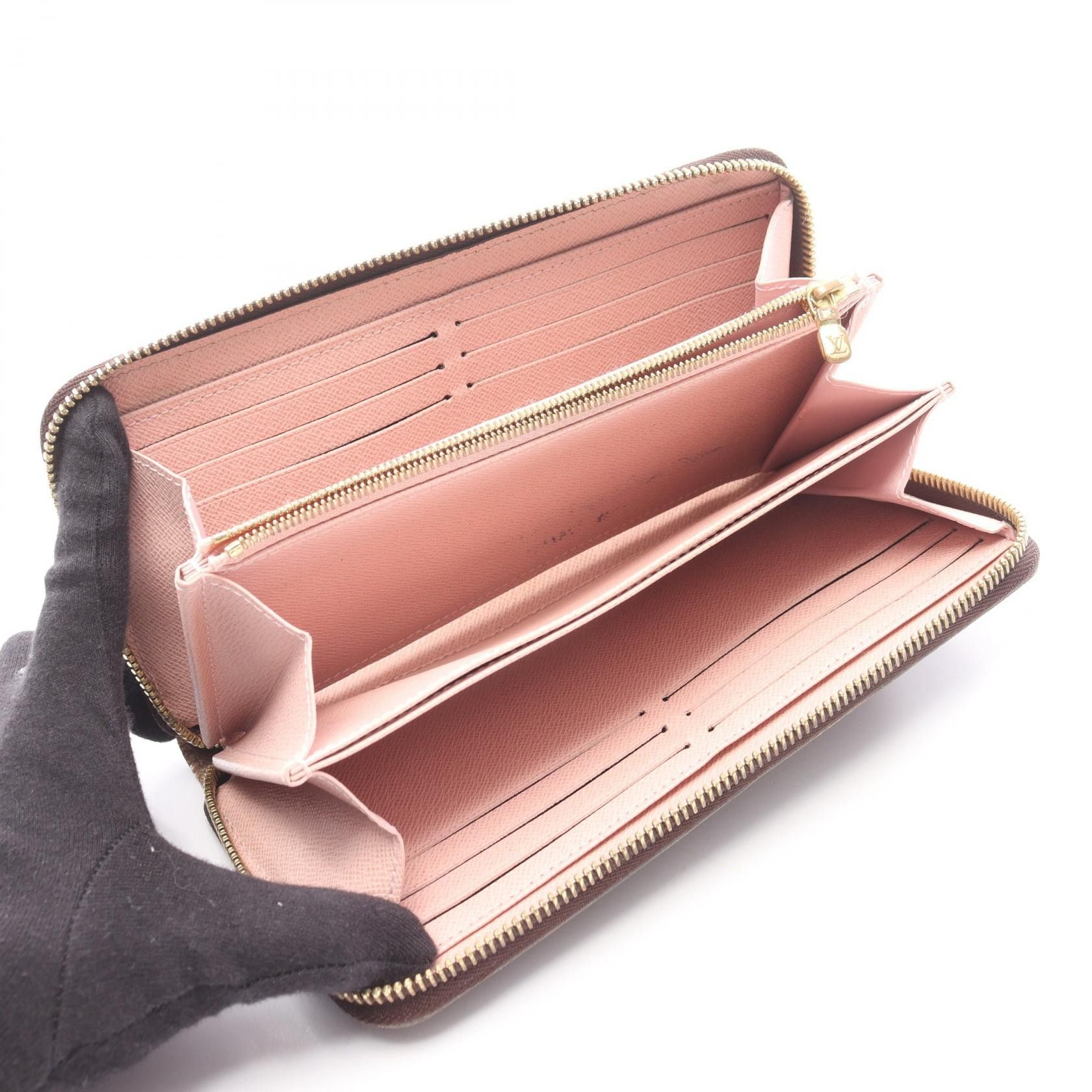 Louis Vuitton Louis Vuitton Louis Vuitton Zippy Wallet Damier Long Wallet Textile Long Wallet N60046 DUTY FREE for USA Size ONE SIZE - 3 Thumbnail