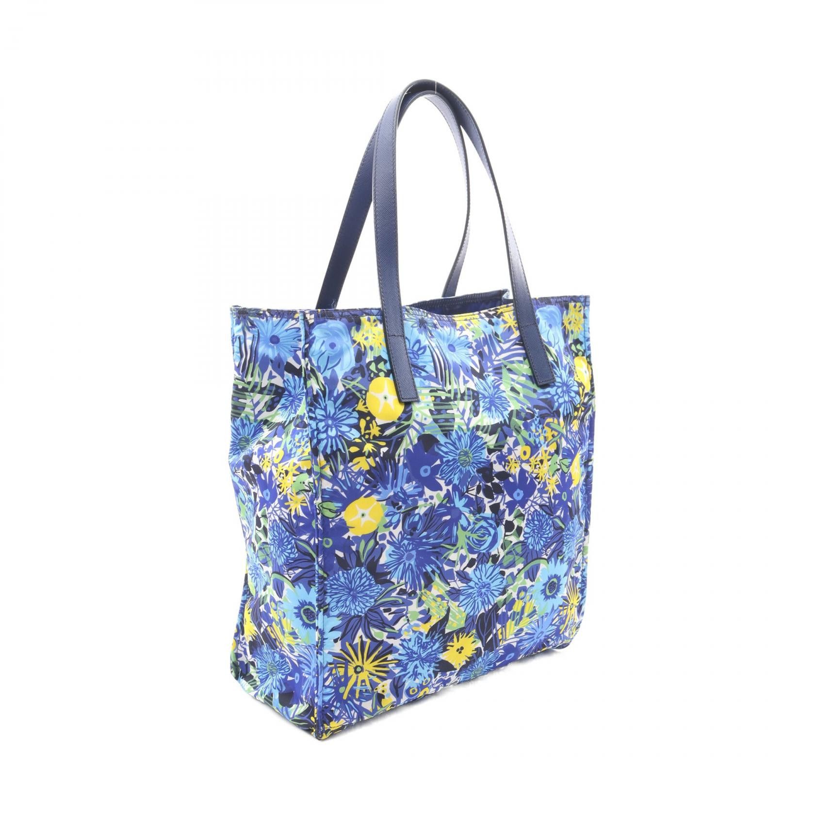 Prada Prada Prada TESSUTO STAMPATO Nylon Saffiano Leather Tote Bag Textile Tote Bag BN2851 DUTY FREE for USA Size ONE SIZE - 2 Thumbnail