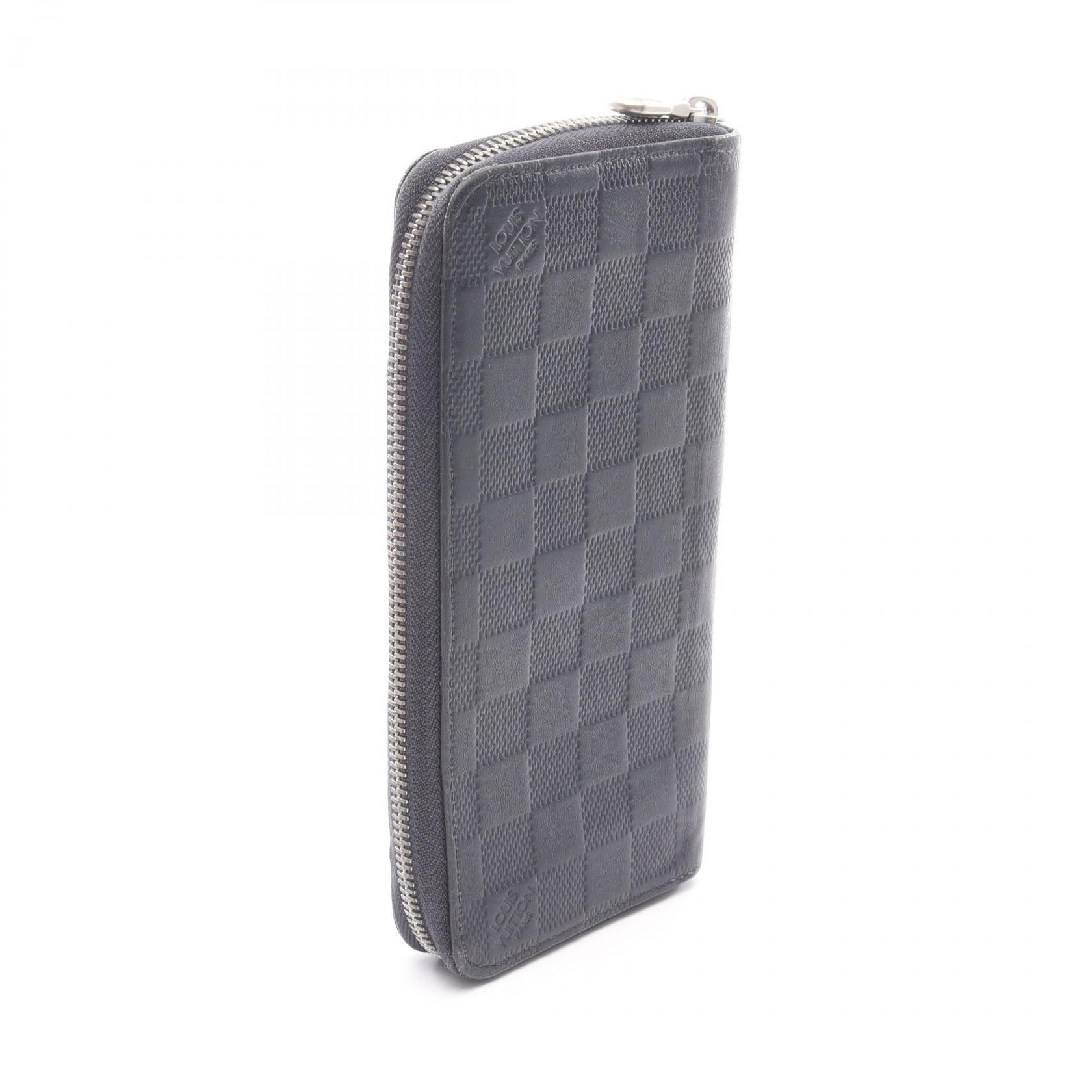 Louis Vuitton Louis Vuitton Louis Vuitton Zippy Wallet Vertical Damier Infini Long Wallet Leather Long Wallet N63549 DUTY FREE for USA Size ONE SIZE - 2 Thumbnail