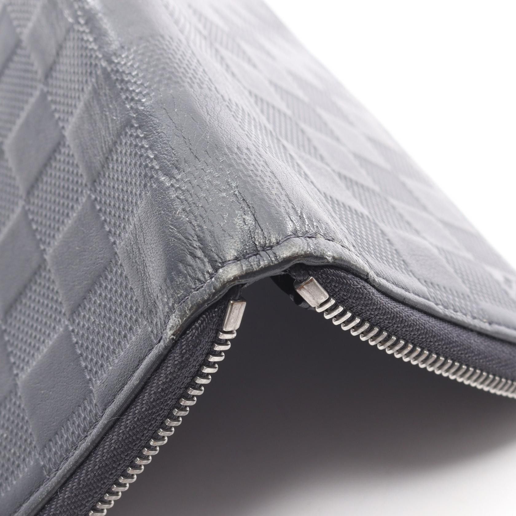 Louis Vuitton Louis Vuitton Louis Vuitton Zippy Wallet Vertical Damier Infini Long Wallet Leather Long Wallet N63549 DUTY FREE for USA Size ONE SIZE - 8 Thumbnail