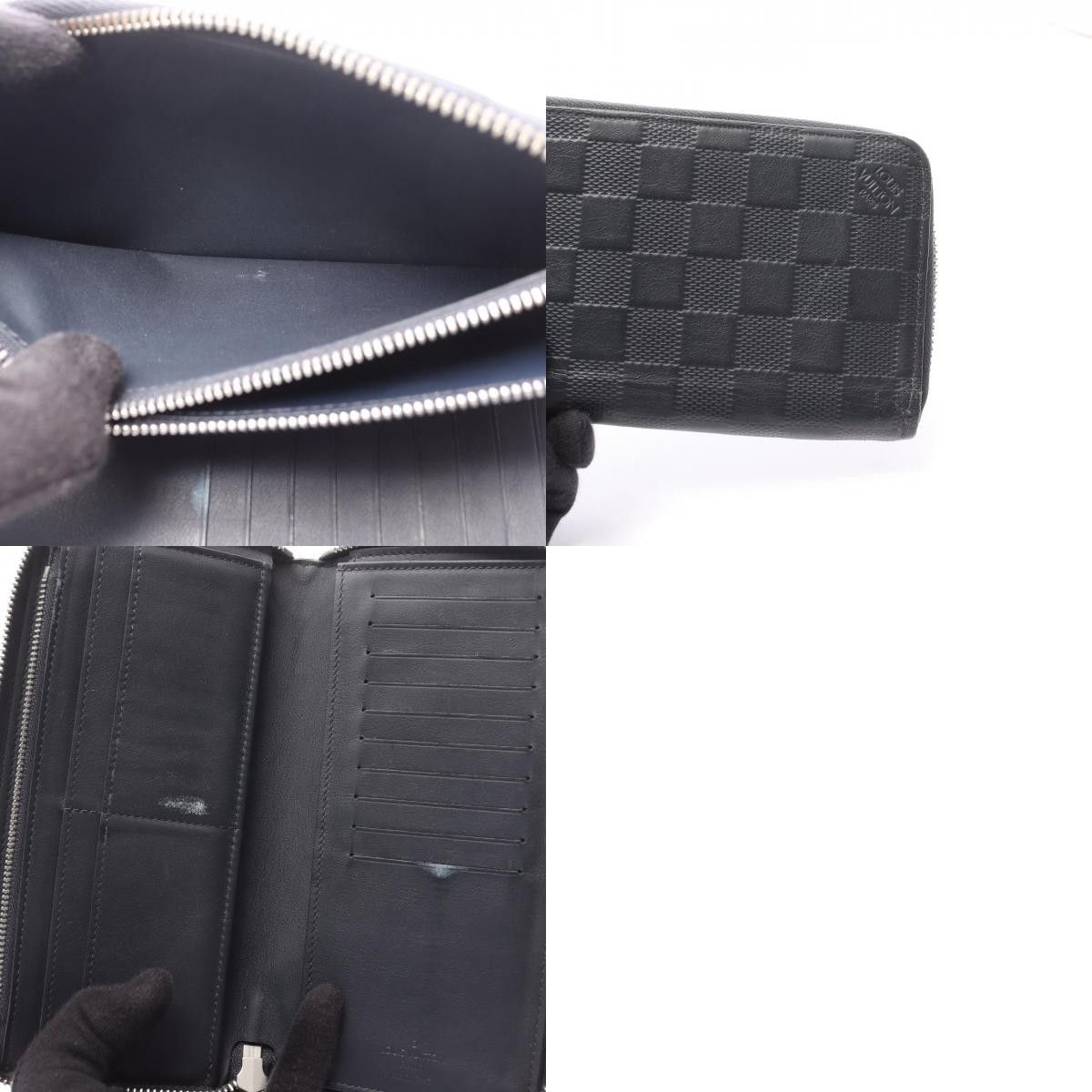 Louis Vuitton Louis Vuitton Louis Vuitton Zippy Wallet Vertical Damier Infini Long Wallet Leather Long Wallet N63549 DUTY FREE for USA Size ONE SIZE - 10 Thumbnail