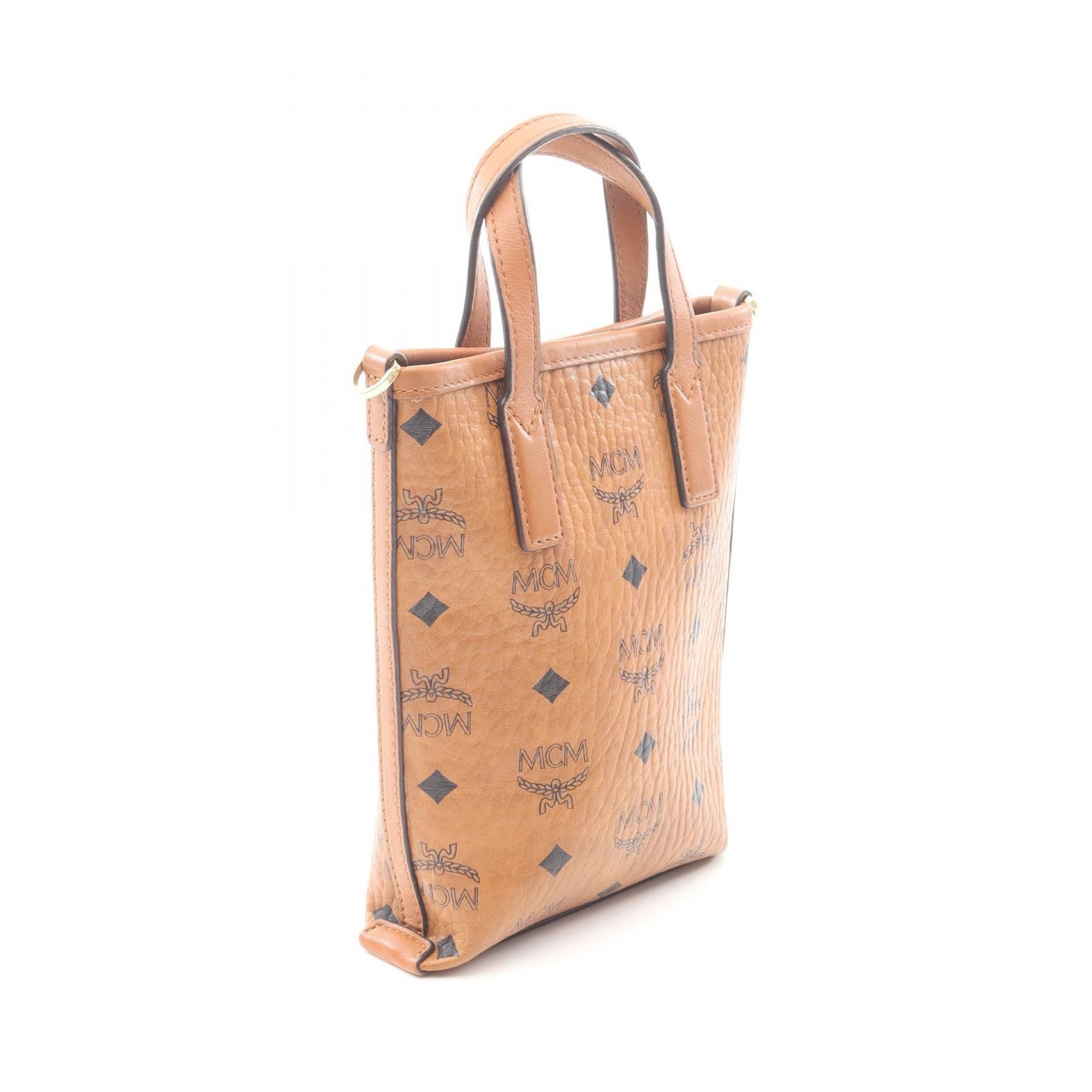 MCM MCM MCM Visetos Coated Canvas Handbag Plastic / Synthetic Handbag DUTY FREE for USA Size ONE SIZE - 2 Thumbnail