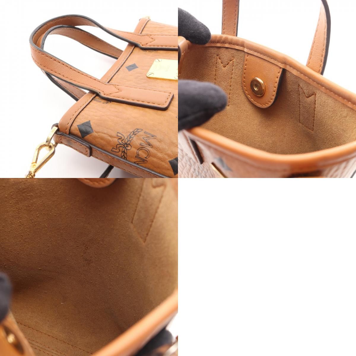 MCM MCM MCM Visetos Coated Canvas Handbag Plastic / Synthetic Handbag DUTY FREE for USA Size ONE SIZE - 10 Thumbnail