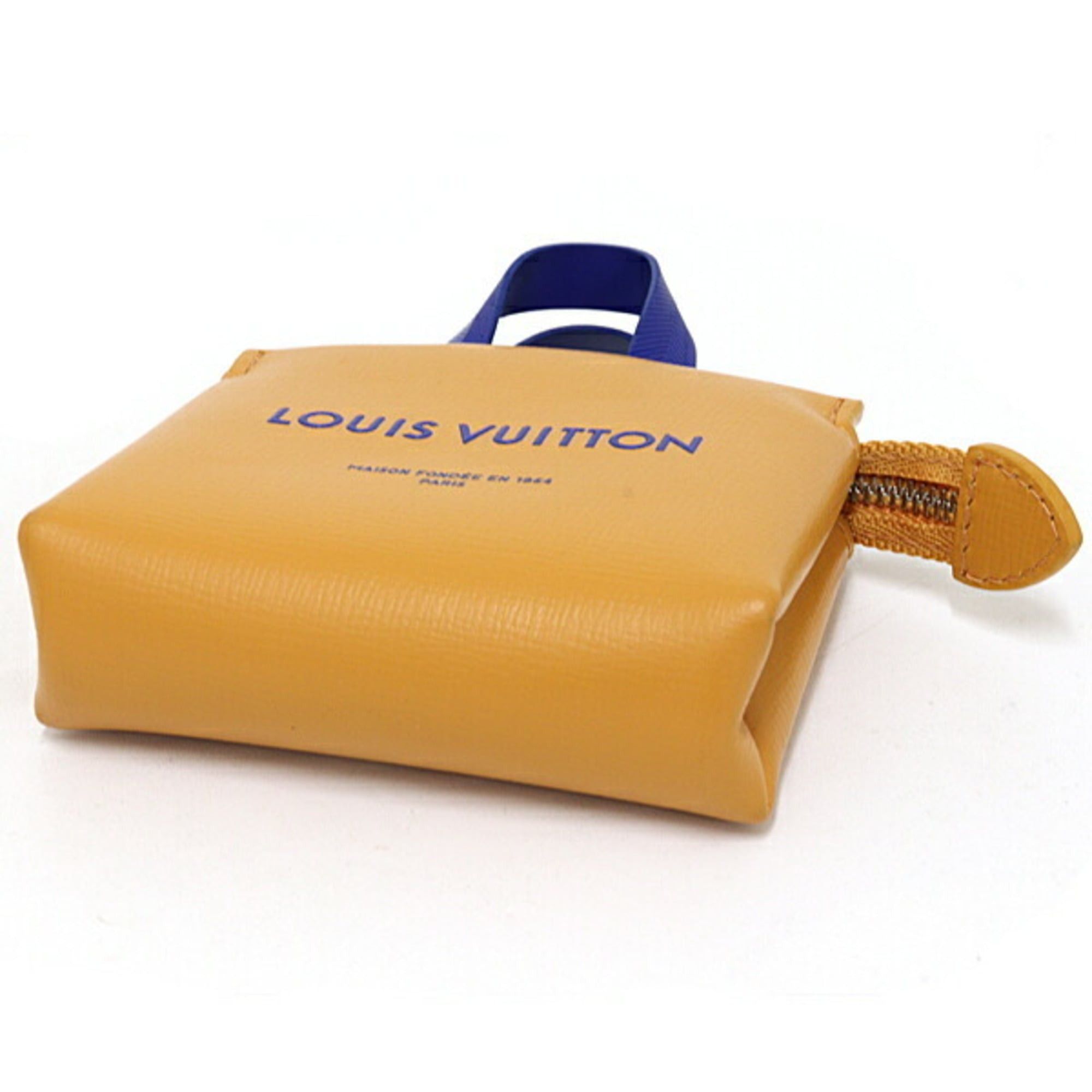 Louis Vuitton Louis Vuitton Bag Charm/LV Mini Shopper Keychain Leather M02699 Orange Size ONE SIZE - 4 Thumbnail