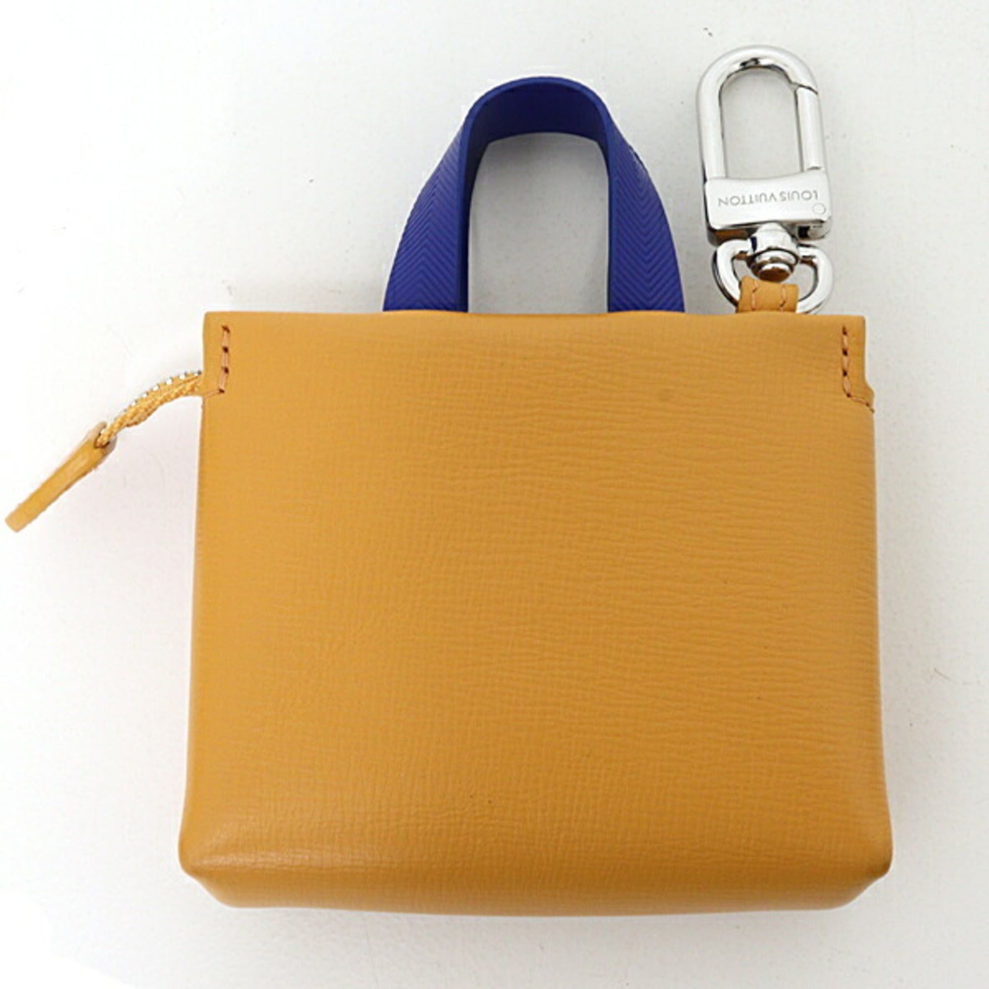 Louis Vuitton Louis Vuitton Bag Charm/LV Mini Shopper Keychain Leather M02699 Orange Size ONE SIZE - 2 Thumbnail