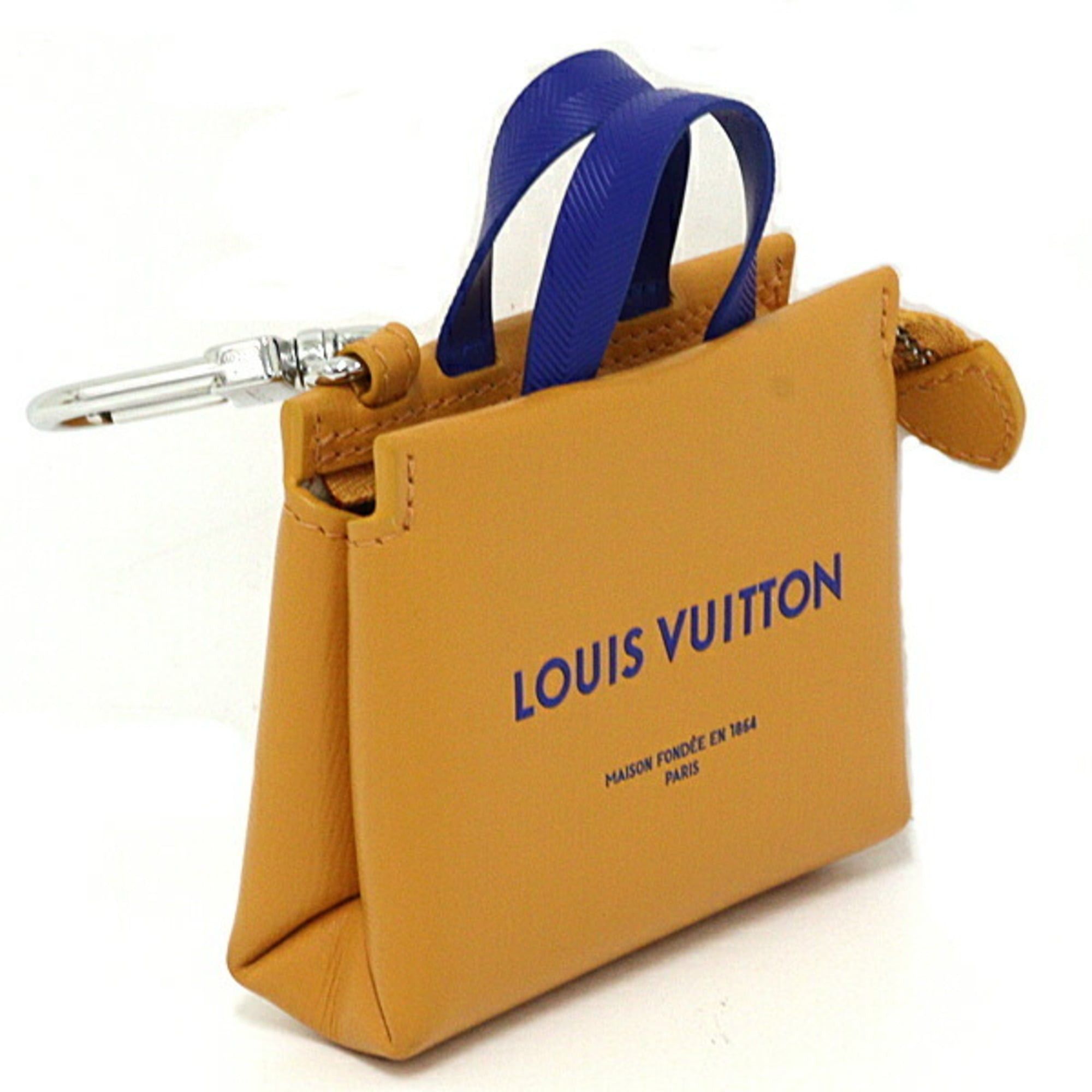 Louis Vuitton Louis Vuitton Bag Charm/LV Mini Shopper Keychain Leather M02699 Orange Size ONE SIZE - 3 Thumbnail