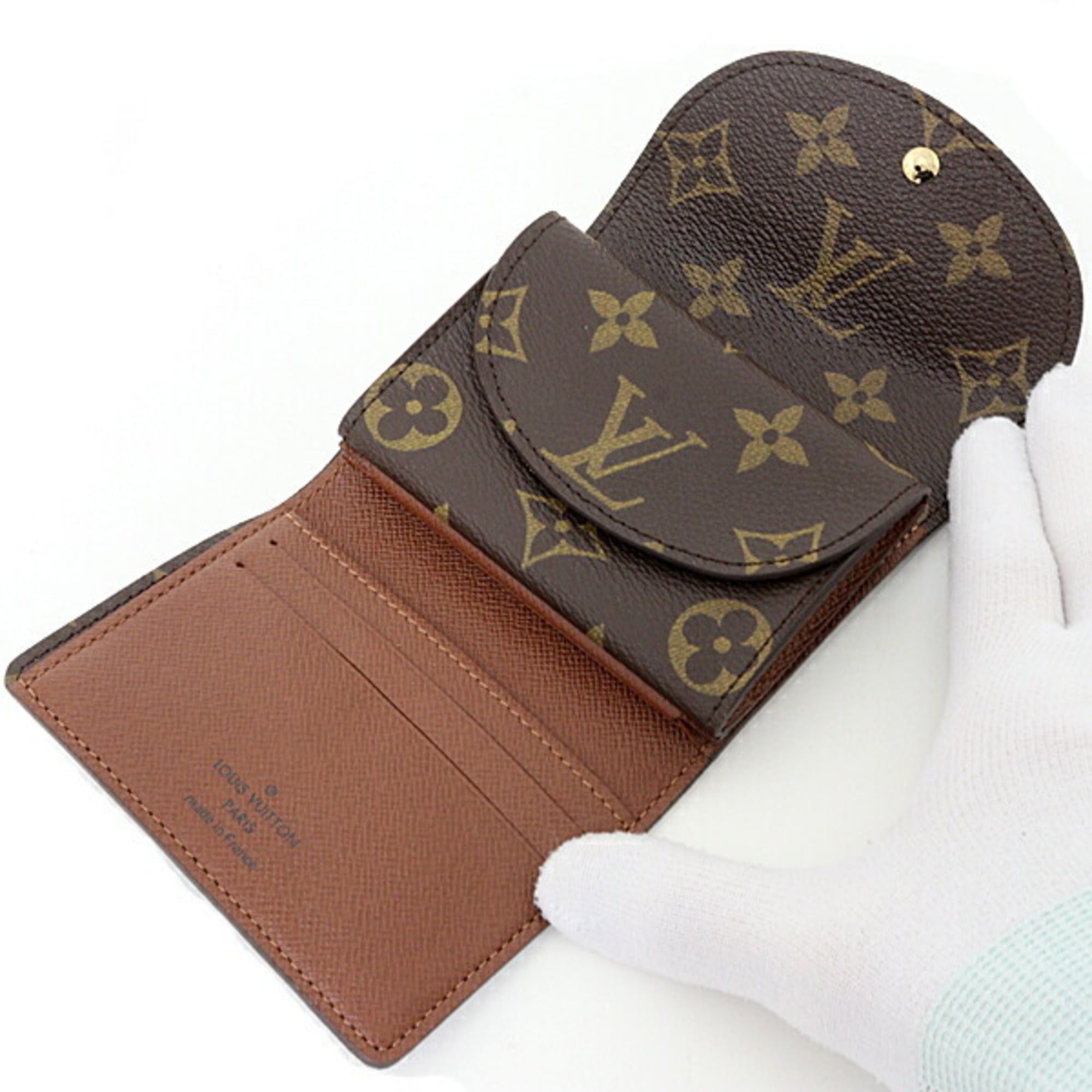 Louis Vuitton Louis Vuitton Portefeuille Helene Tri-fold Wallet, Monogram Canvas, M60253, Brown Size ONE SIZE - 3 Thumbnail