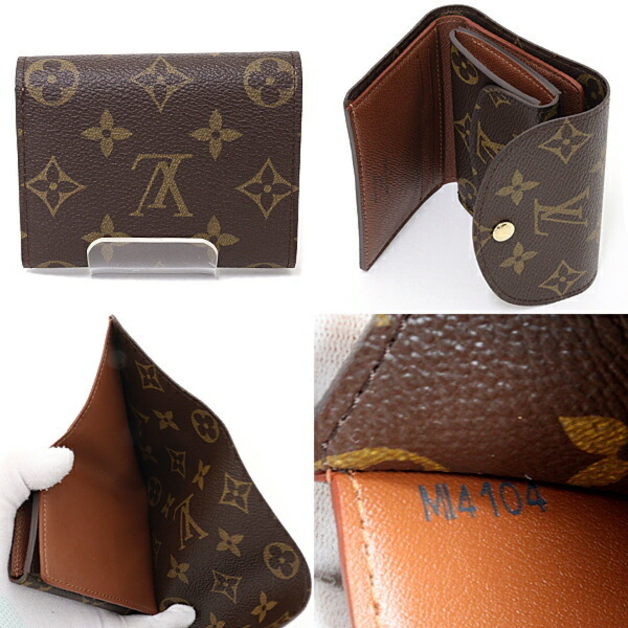 Louis Vuitton Louis Vuitton Portefeuille Helene Tri-fold Wallet, Monogram Canvas, M60253, Brown Size ONE SIZE - 6 Thumbnail