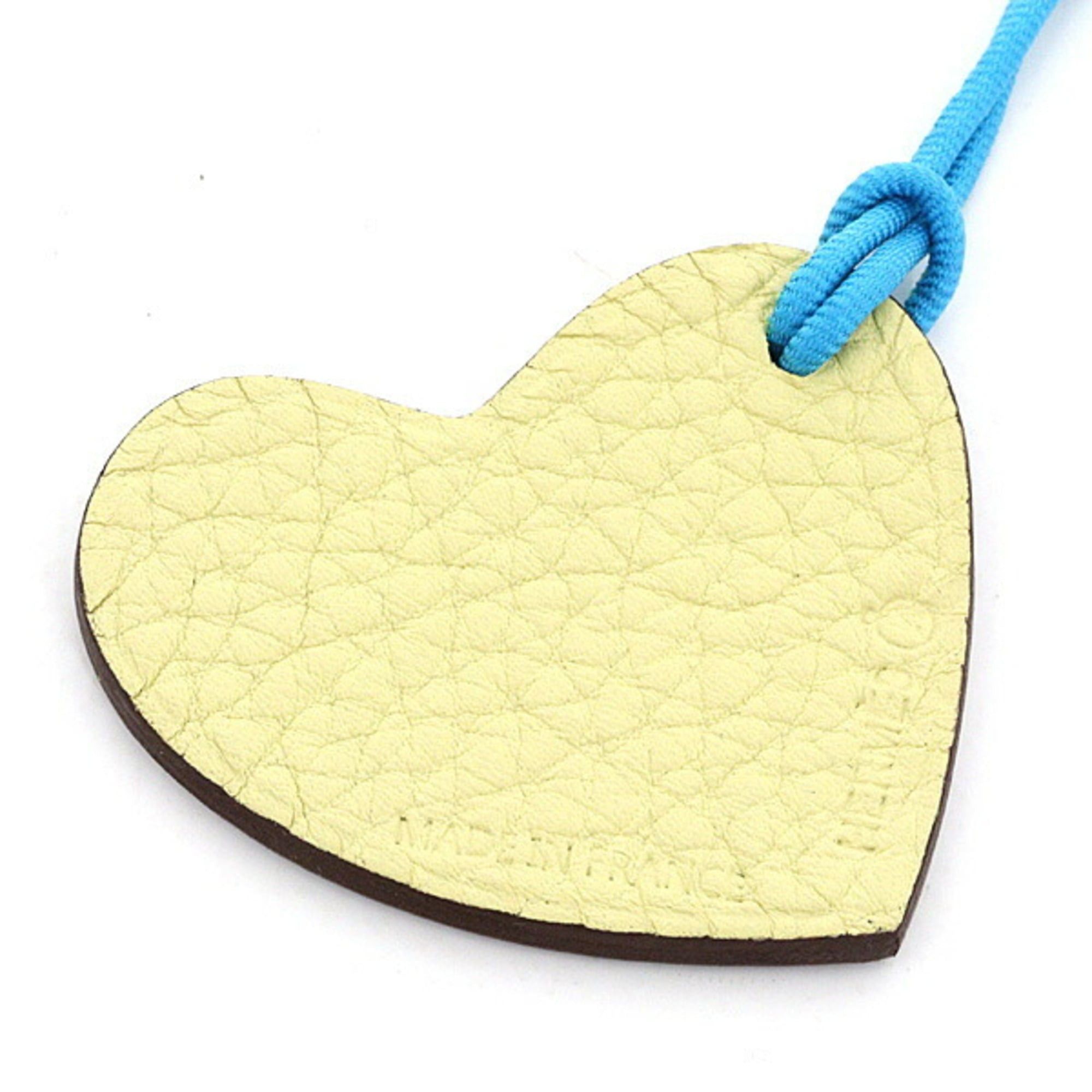 Hermes Hermes Petit h S Charm Heart Mini Cream Yellow/Mocha Brown Bag Size ONE SIZE - 4 Thumbnail