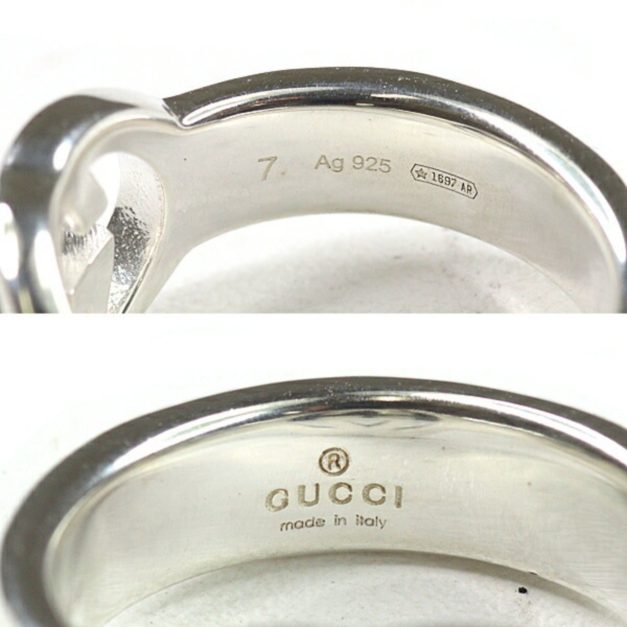 Gucci Gucci Interlocking G Ring, Silver, Ag925, Size 7 Size ONE SIZE - 6 Thumbnail