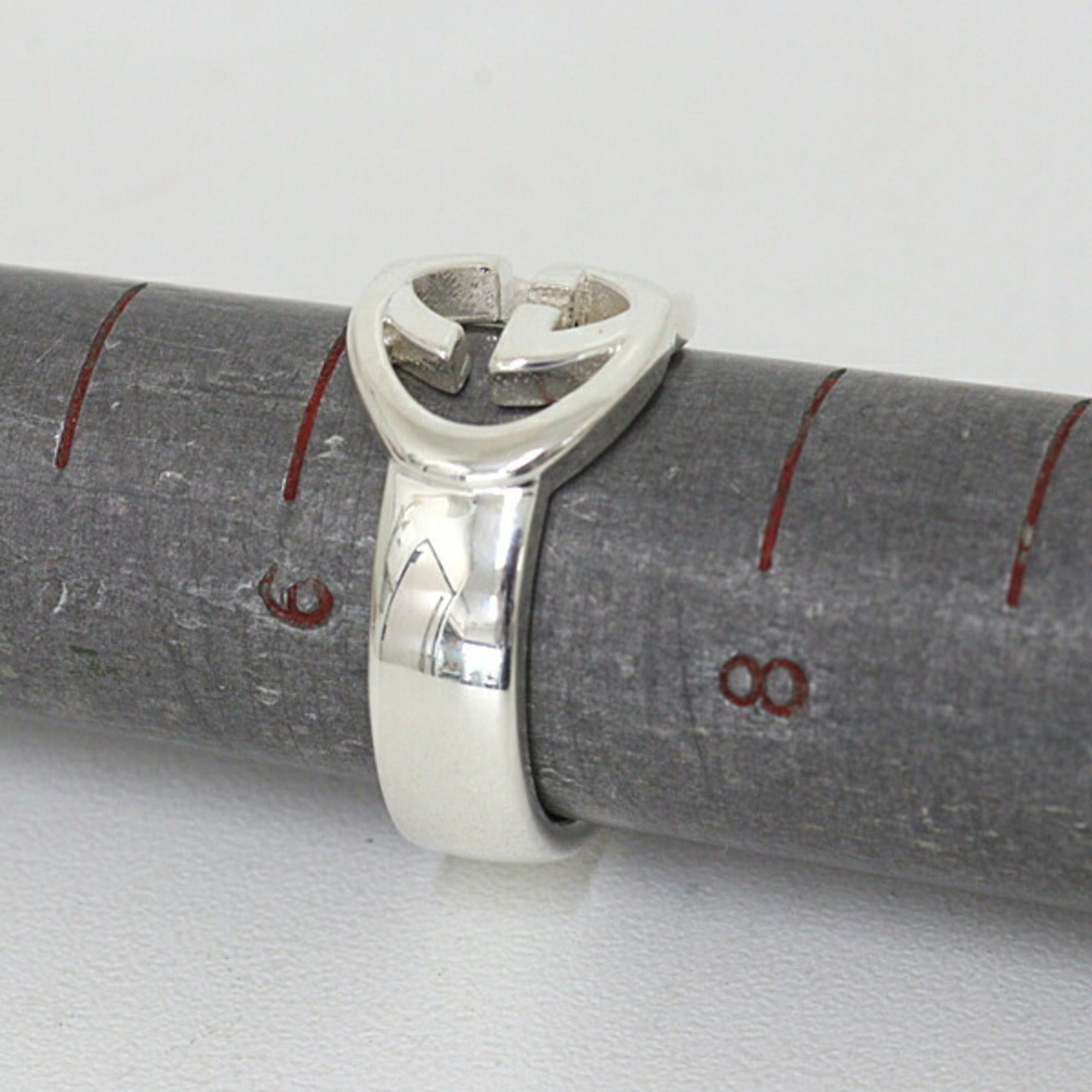 Gucci Gucci Interlocking G Ring, Silver, Ag925, Size 7 Size ONE SIZE - 4 Thumbnail