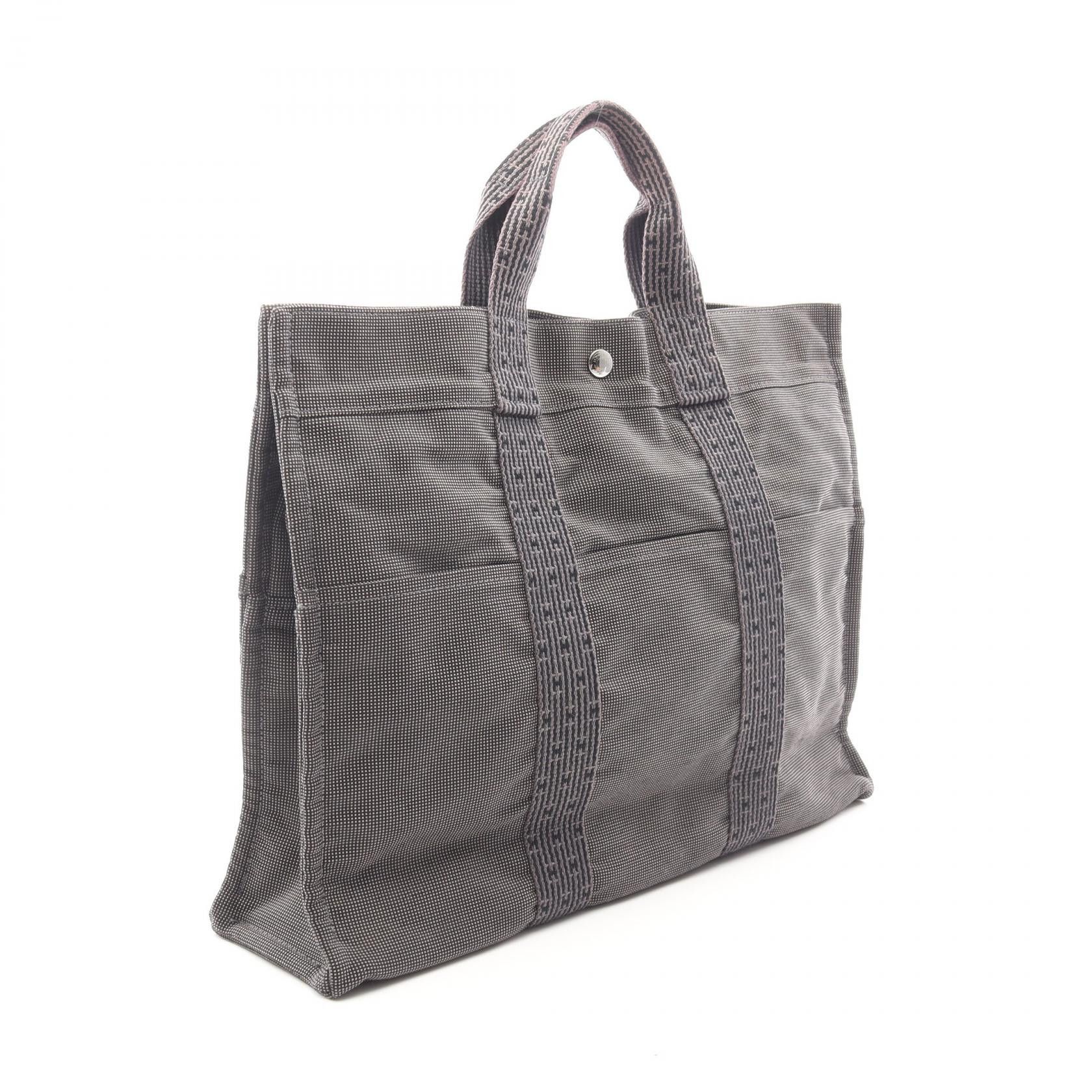 Hermes Hermes Hermes Herline MM Canvas Tote Bag Textile Tote Bag DUTY FREE for USA Size ONE SIZE - 2 Thumbnail