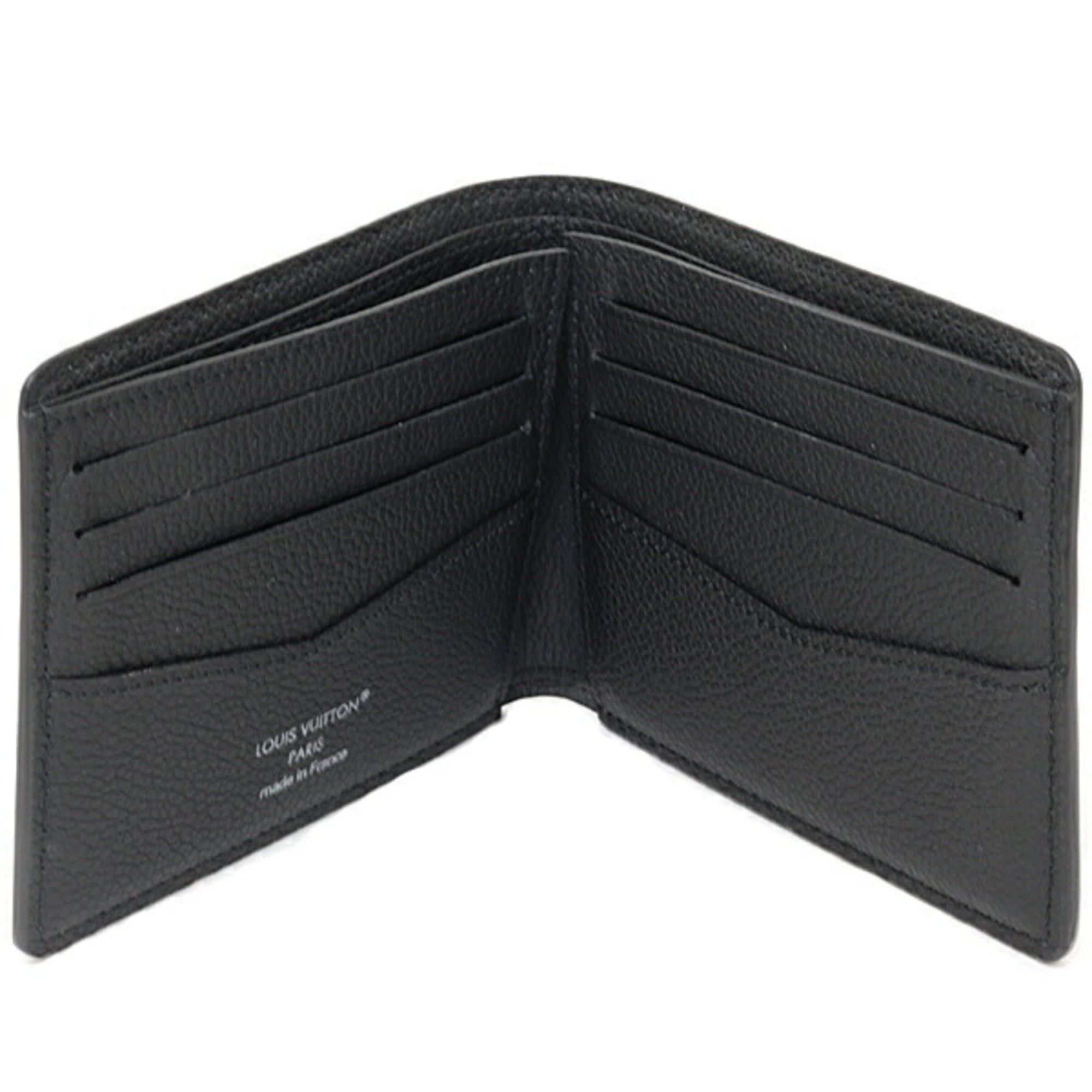 Louis Vuitton Louis Vuitton Portefeuille Slender Damouflage Black Canvas M14927 Noir Size ONE SIZE - 5 Thumbnail