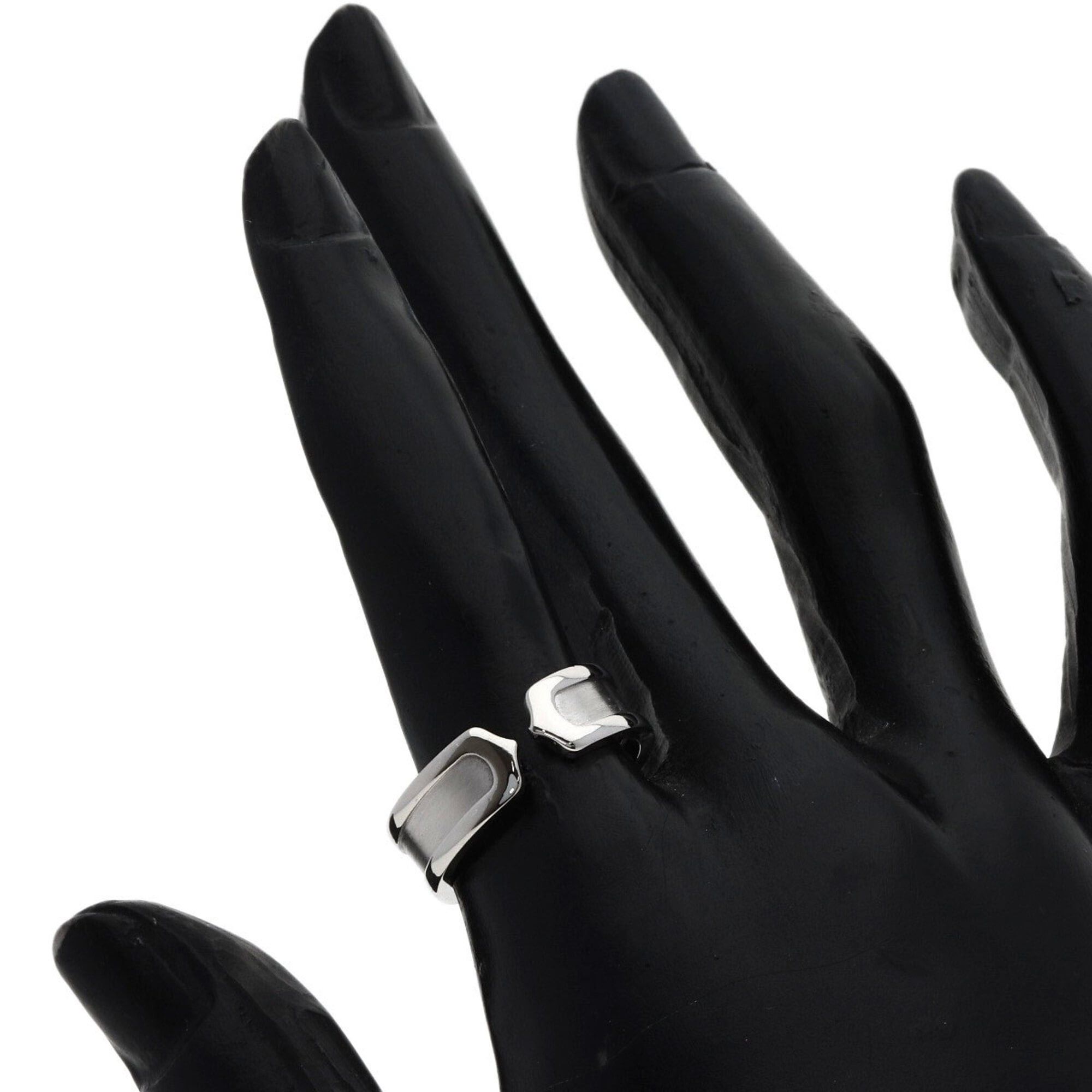 Cartier Cartier C2 Ring SM #53 Ring, 18K White Gold, Women's, CARTIER Size ONE SIZE - 7 Thumbnail