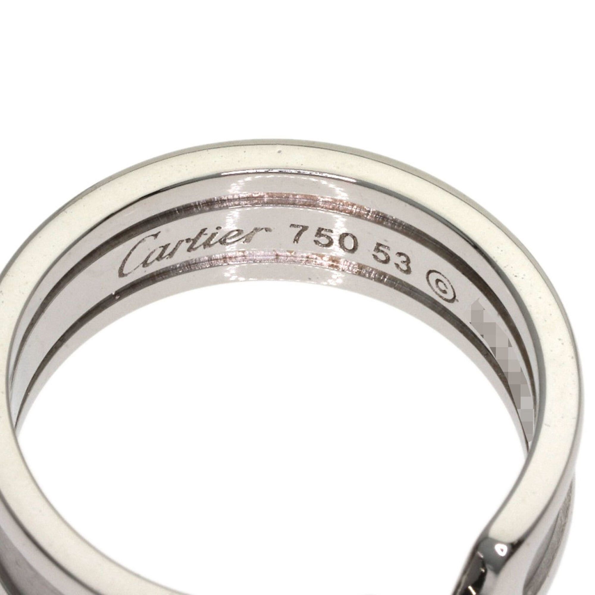 Cartier Cartier C2 Ring SM #53 Ring, 18K White Gold, Women's, CARTIER Size ONE SIZE - 5 Thumbnail