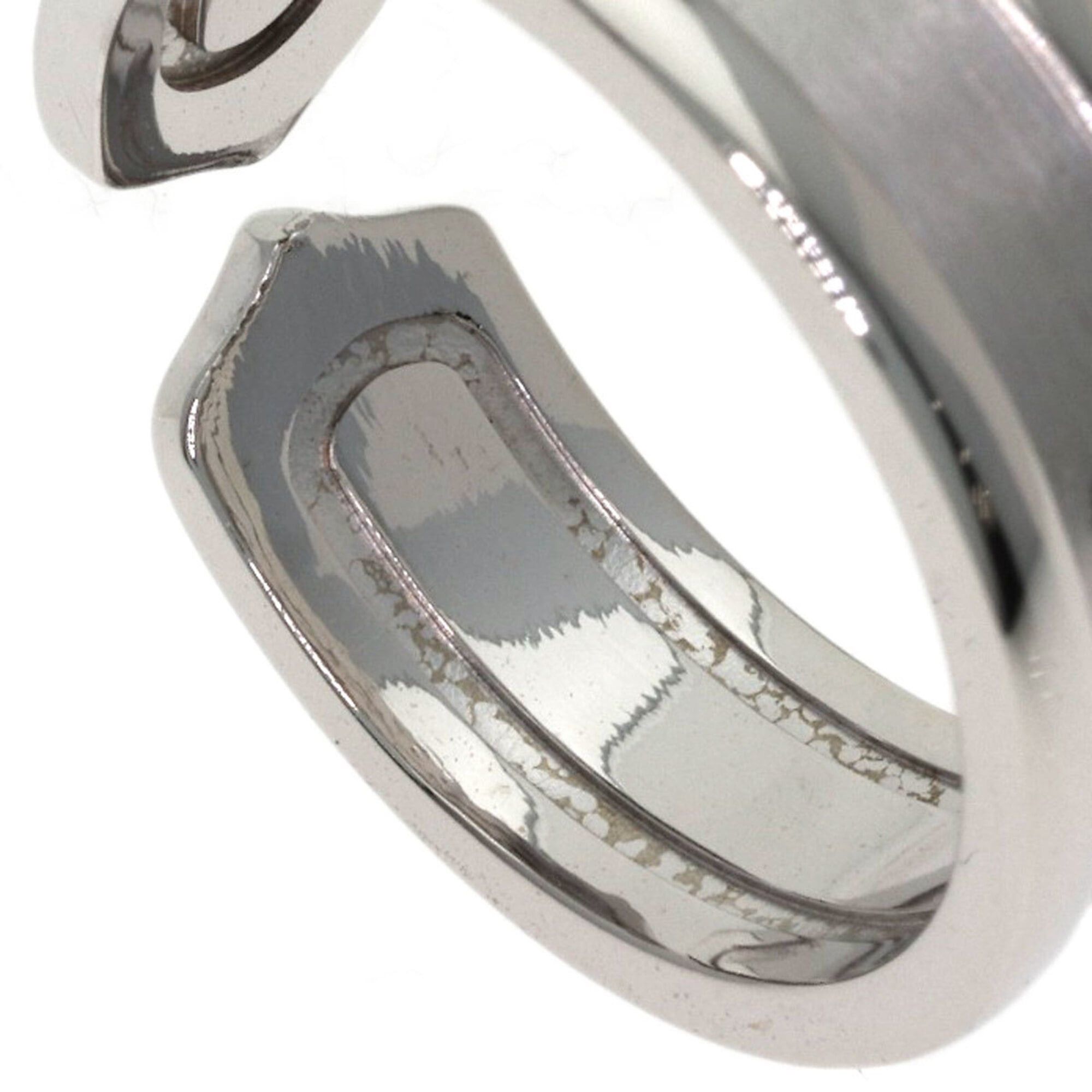 Cartier Cartier C2 Ring SM #53 Ring, 18K White Gold, Women's, CARTIER Size ONE SIZE - 10 Thumbnail