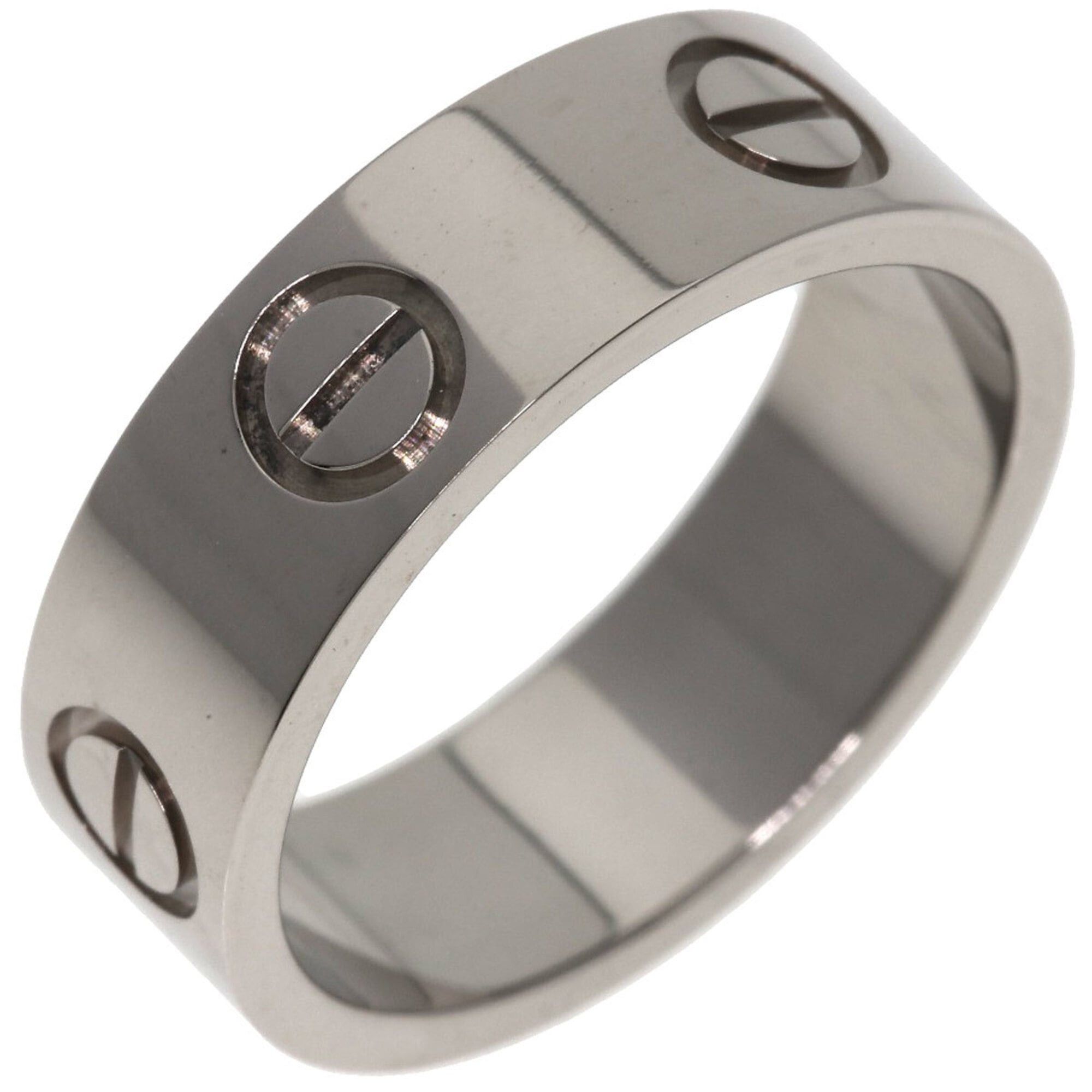 Cartier Cartier Love Ring #49, 18K White Gold, Women's Ring, CARTIER Size ONE SIZE - 2 Thumbnail