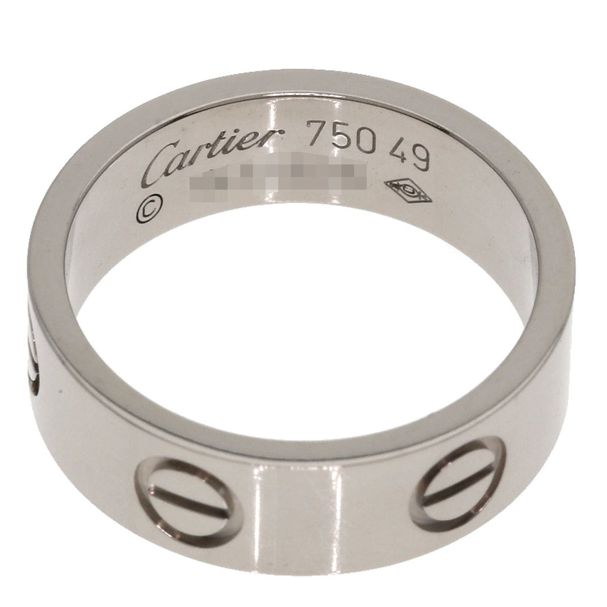 Cartier Cartier Love Ring #49, 18K White Gold, Women's Ring, CARTIER Size ONE SIZE - 4 Thumbnail