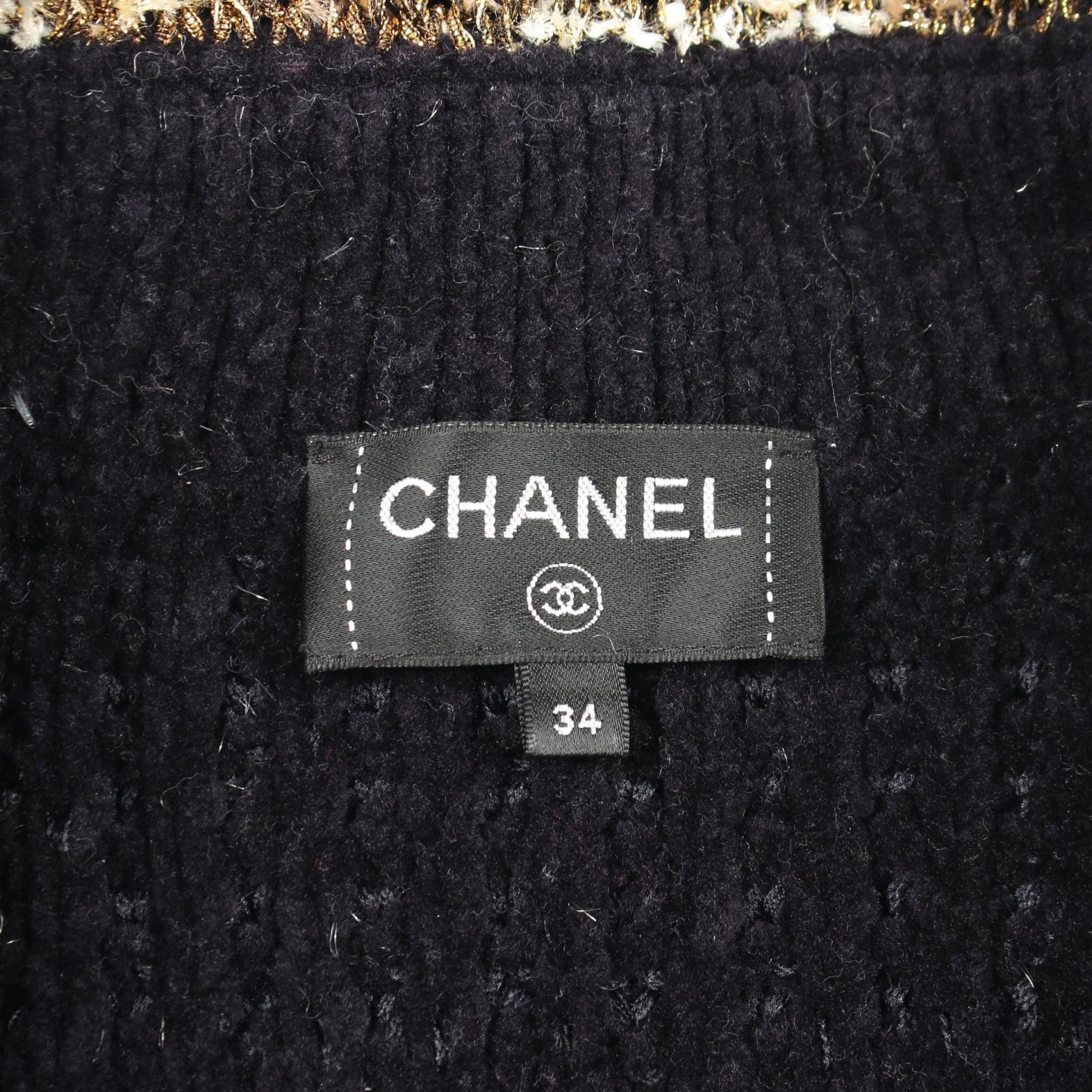 Chanel Chanel CHANEL Coco Mark Button Wool Blend Coat Textile Outerwear P64760K60668 DUTY FREE for USA Size ONE SIZE - 3 Thumbnail