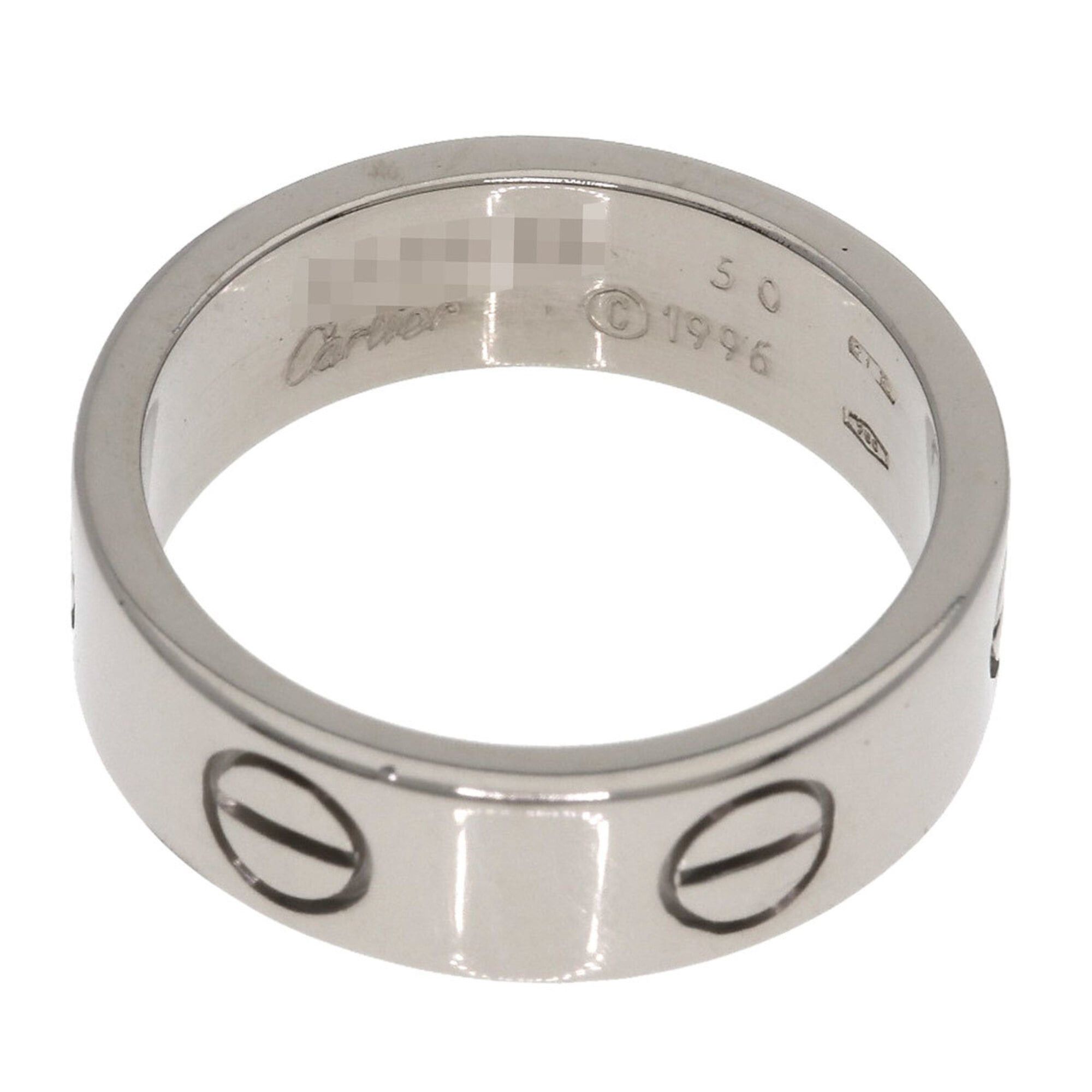 Cartier Cartier Love Ring #50, 18K White Gold, Women's Ring, CARTIER Size ONE SIZE - 4 Thumbnail