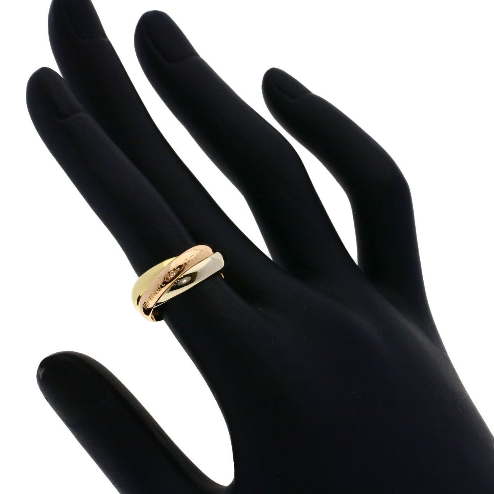 Cartier Cartier Trinity #48 Ring - 18K Yellow Gold/18K Pink White Gold Women's CARTIER Size ONE SIZE - 4 Thumbnail