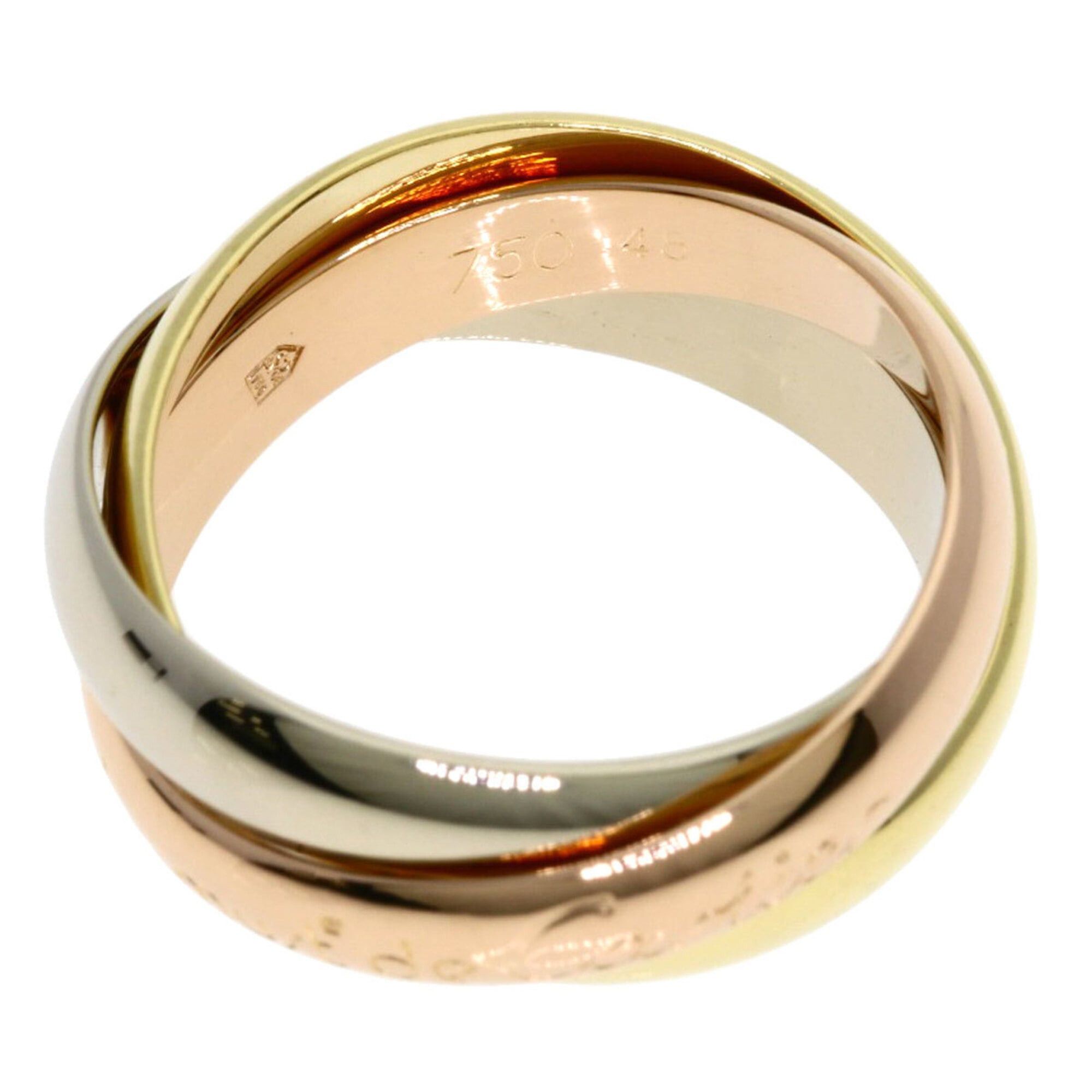 Cartier Cartier Trinity #48 Ring - 18K Yellow Gold/18K Pink White Gold Women's CARTIER Size ONE SIZE - 3 Thumbnail