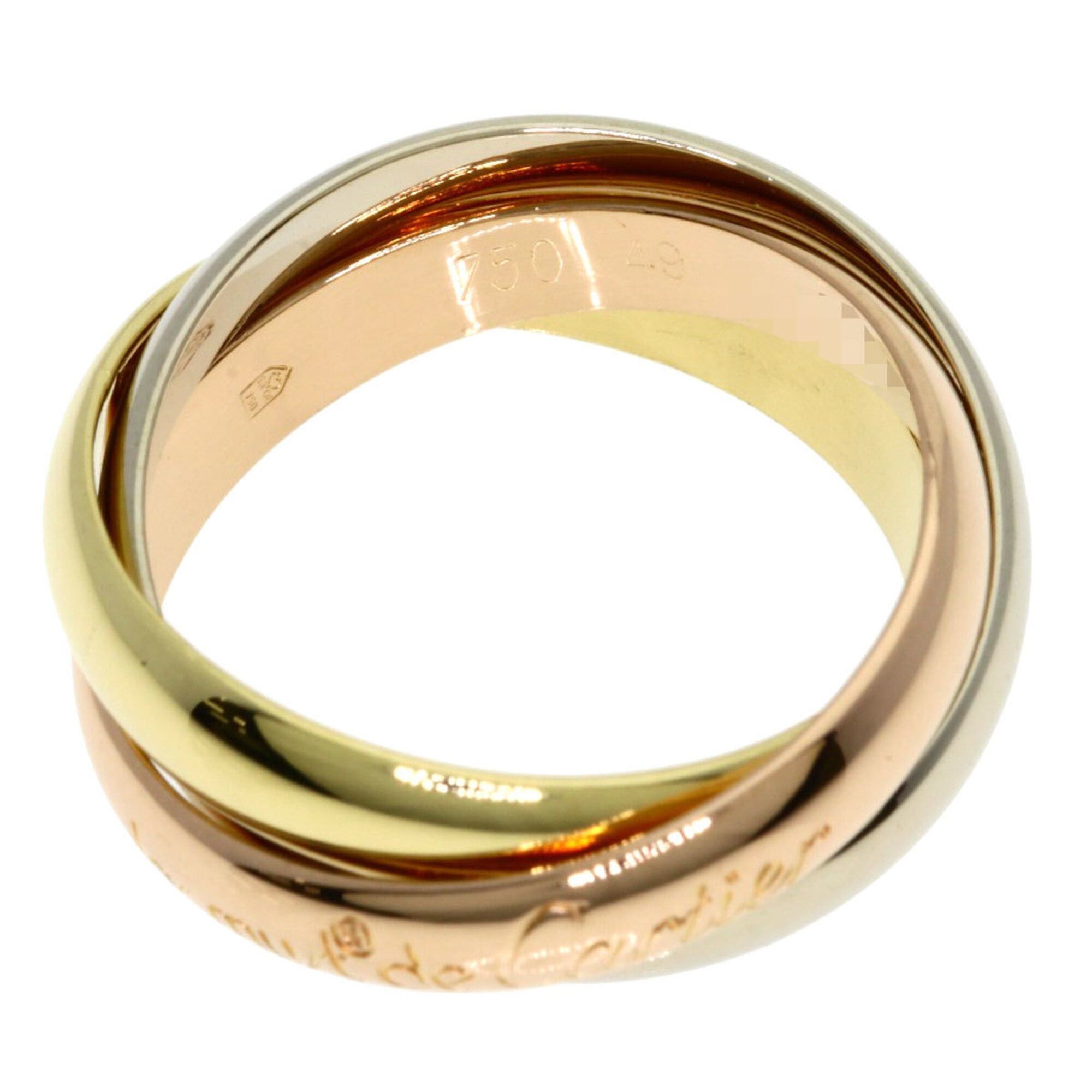 Cartier Cartier Trinity #49 Ring - 18K Yellow Gold/18K Pink White Gold Women's CARTIER Size ONE SIZE - 3 Thumbnail