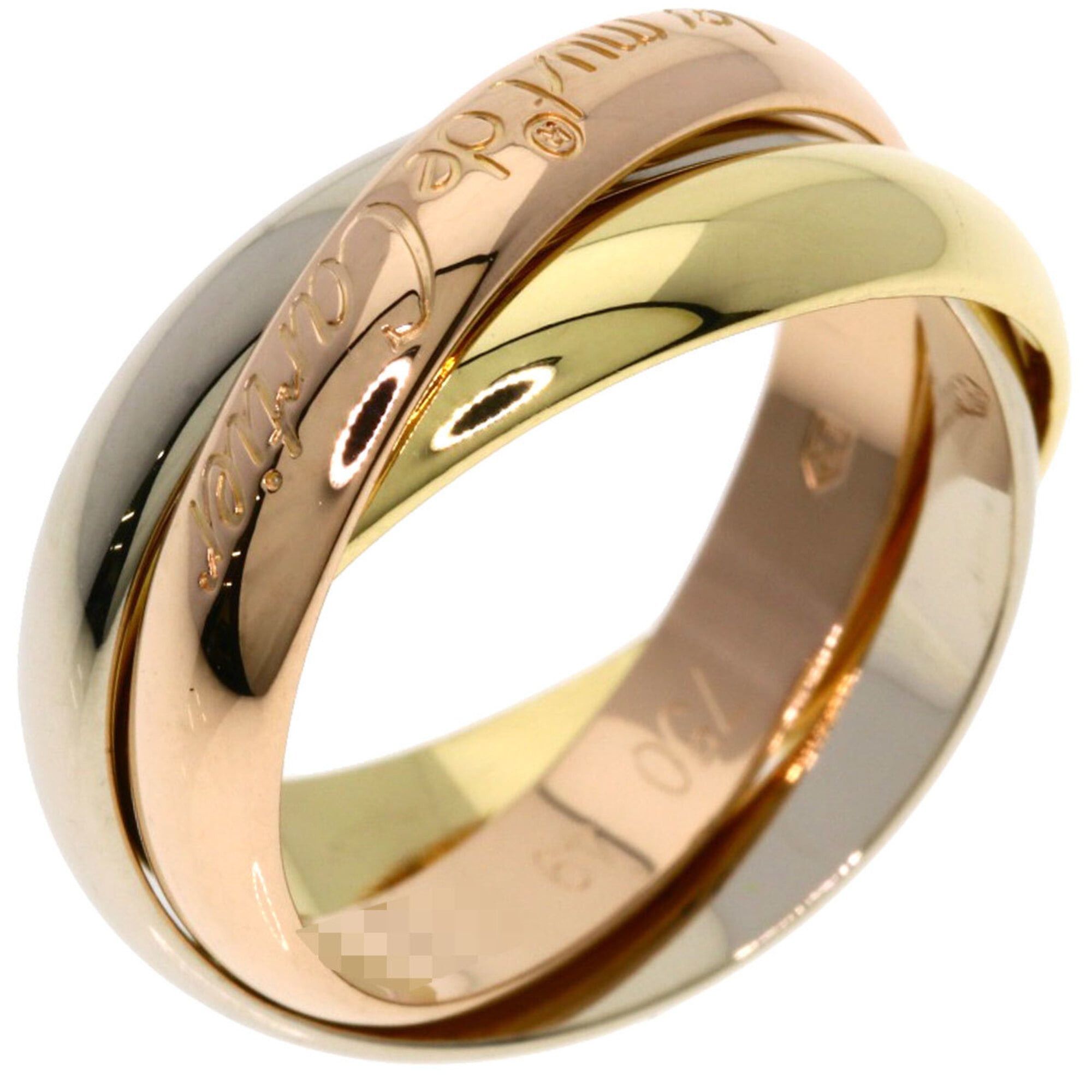Cartier Cartier Trinity #49 Ring - 18K Yellow Gold/18K Pink White Gold Women's CARTIER Size ONE SIZE - 2 Thumbnail